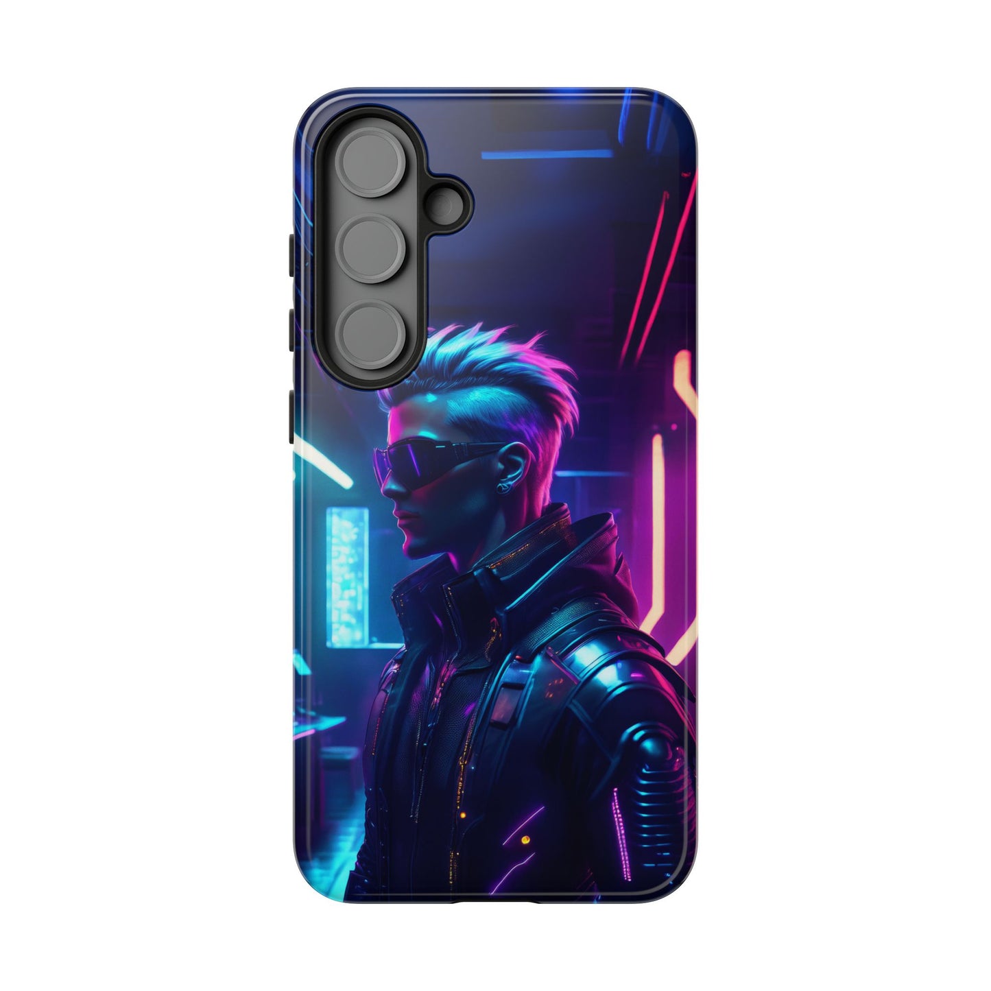 Futuristic Cyberpunk Male Cell Phone Case 002