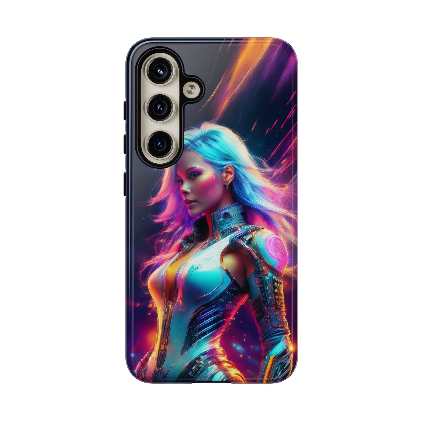 Futuristic Cyberpunk Female Cell Phone Case 012