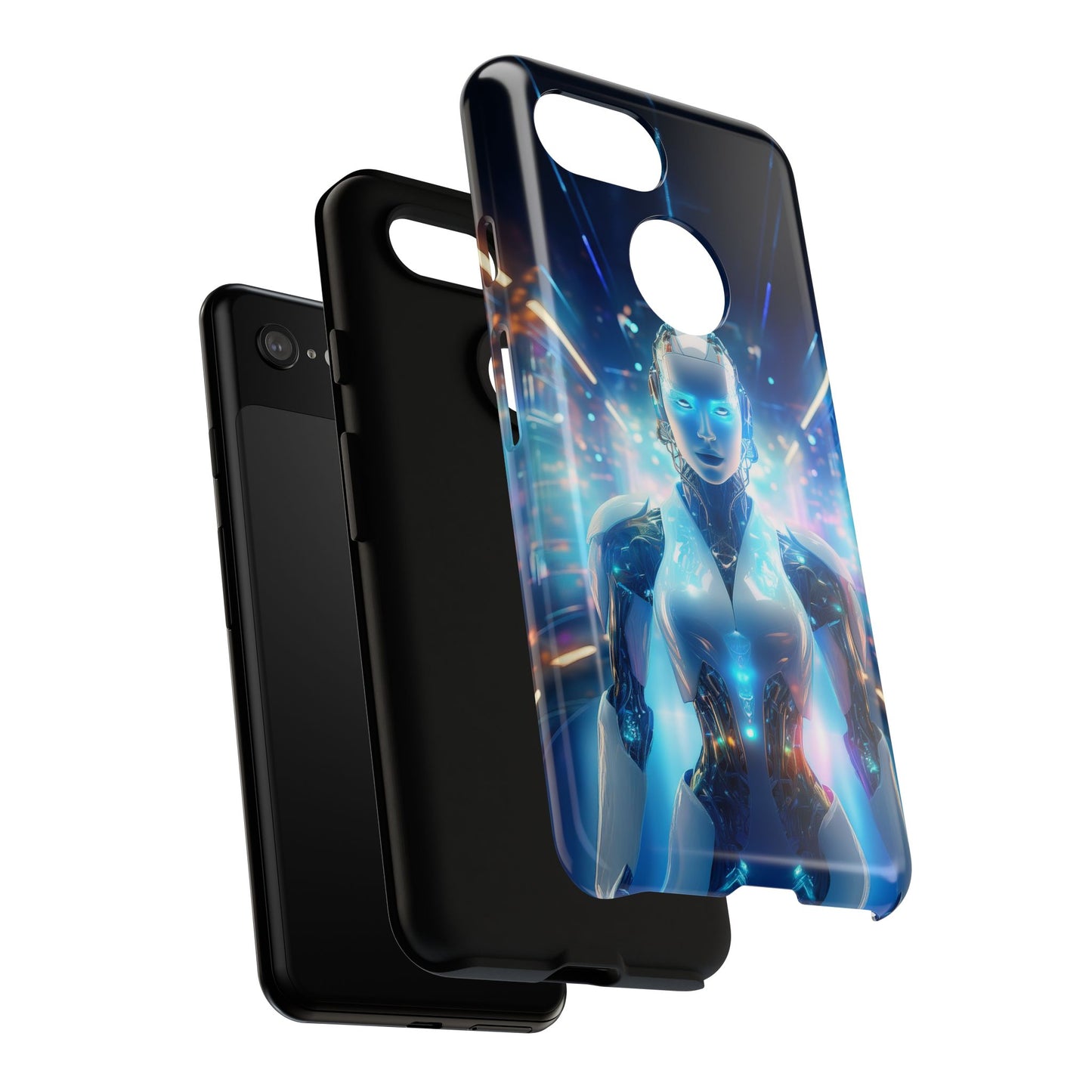 Futuristic Human Android Hybrid Cell Phone Case 012