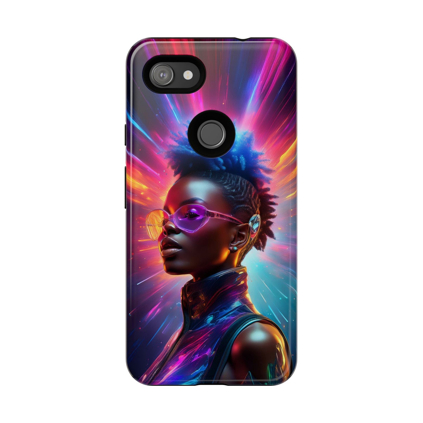 Futuristic Cyberpunk Female Cell Phone Case 026