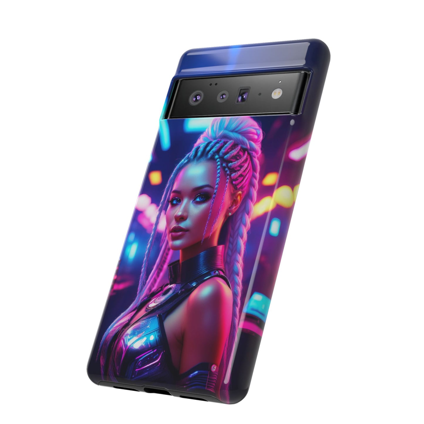 Futuristic Cyberpunk Female Cell Phone Case 007