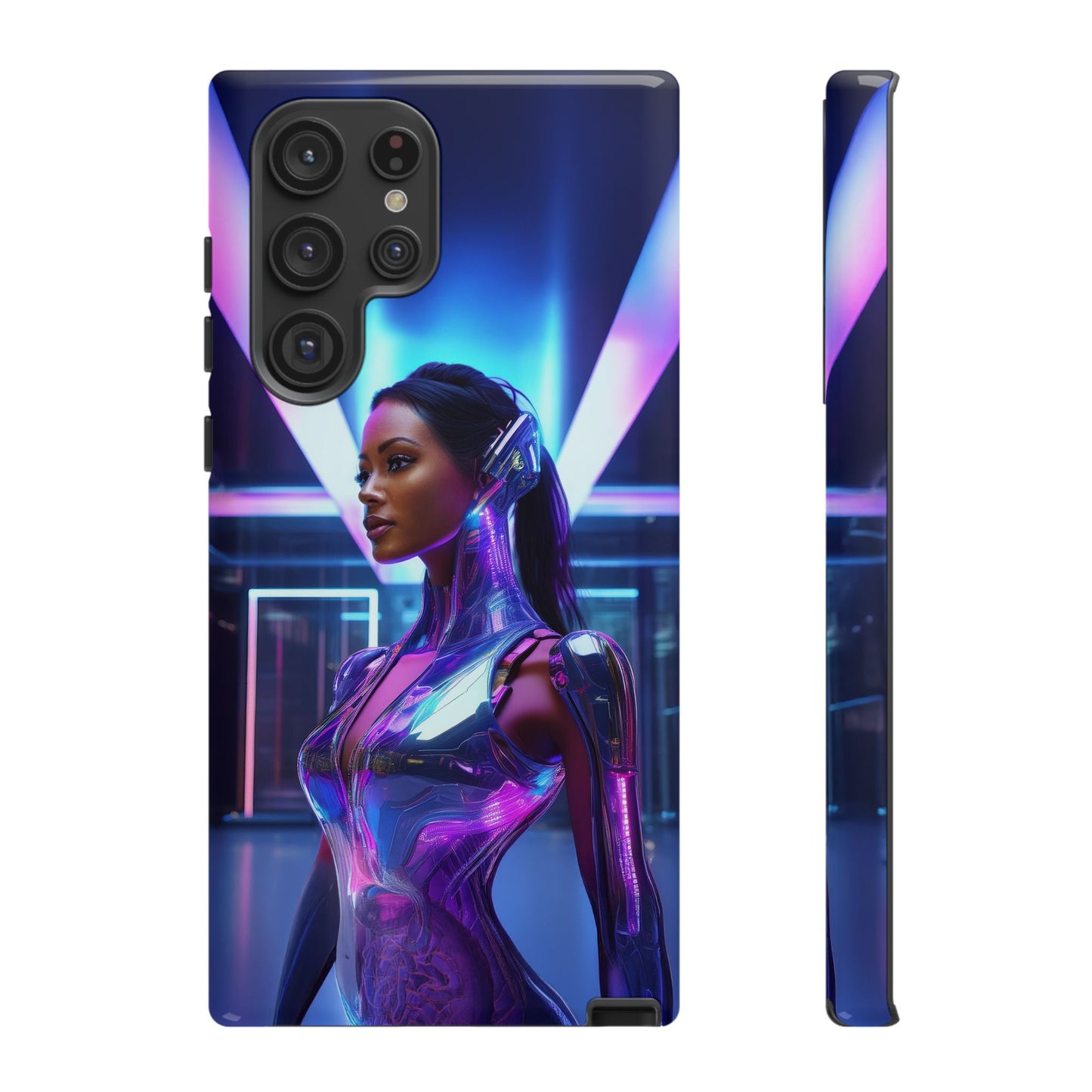 Futuristic Human Android Hybrid Cell Phone Case 017