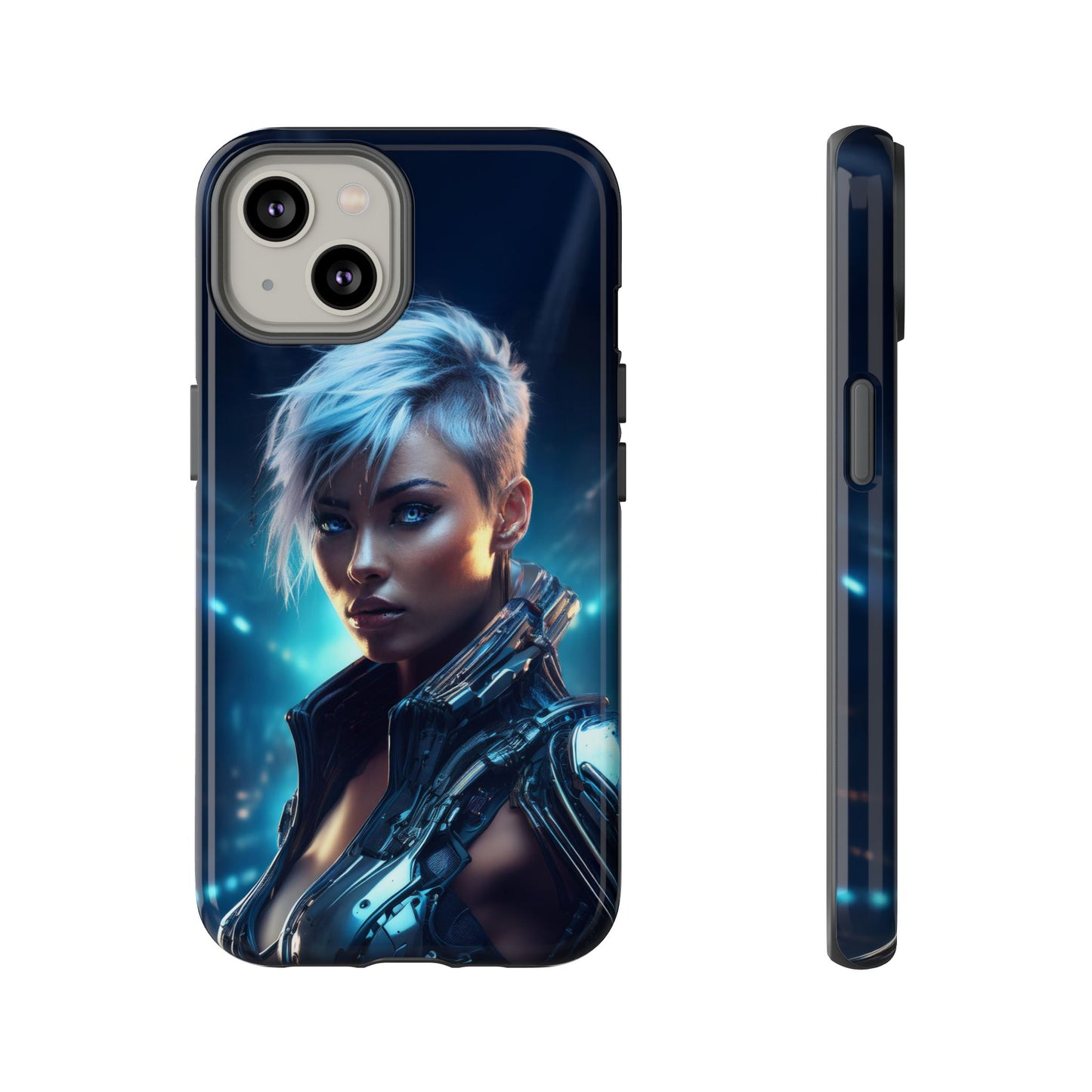 Futuristic Cyberpunk Female Cell Phone Case 027