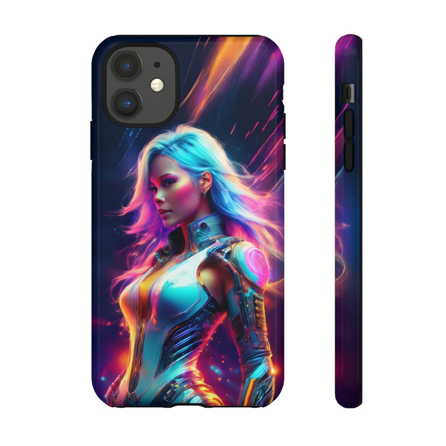 Futuristic Cyberpunk Female Cell Phone Case 012