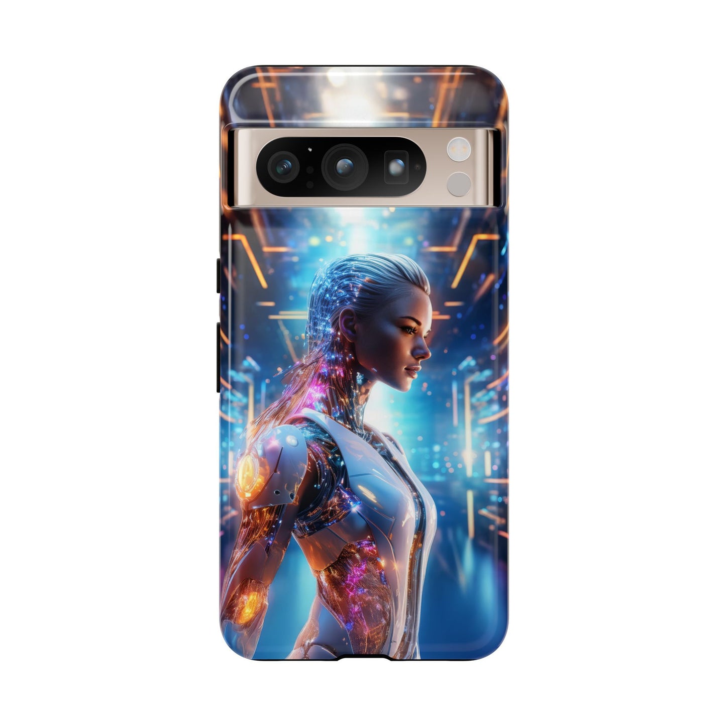 Futuristic Human Android Hybrid Cell Phone Case 008