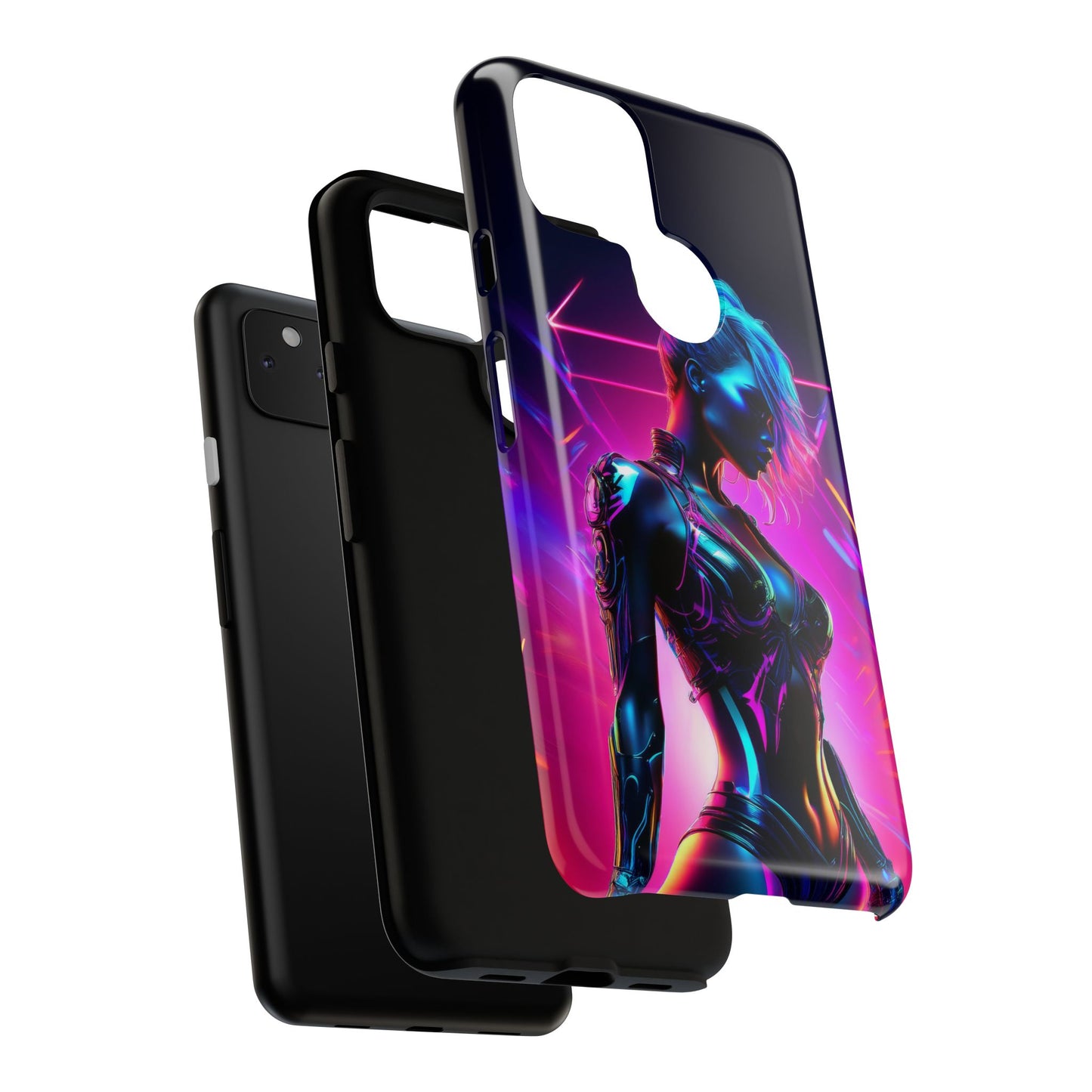 Futuristic Cyberpunk Female Cell Phone Case 017