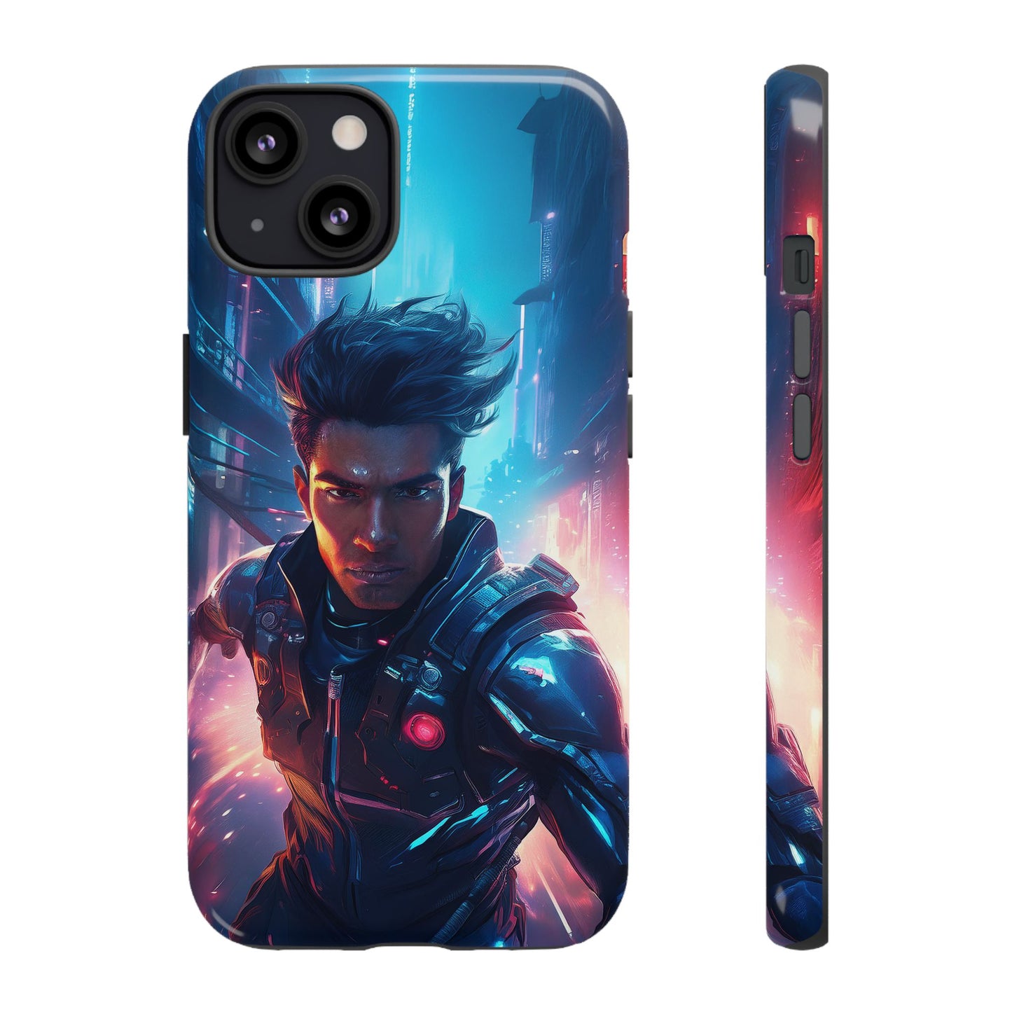 Futuristic Cyberpunk Male Cell Phone Case 017