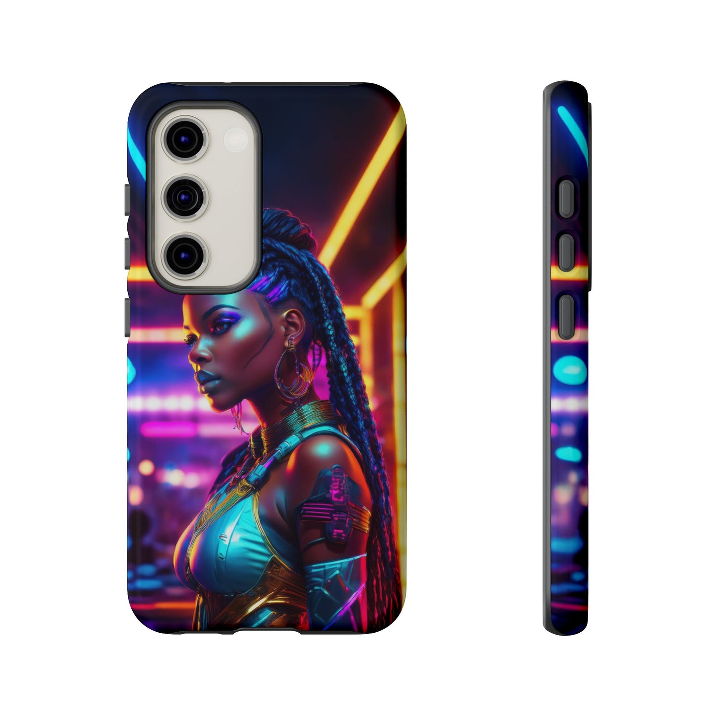 Futuristic Cyberpunk Female Cell Phone Case 006