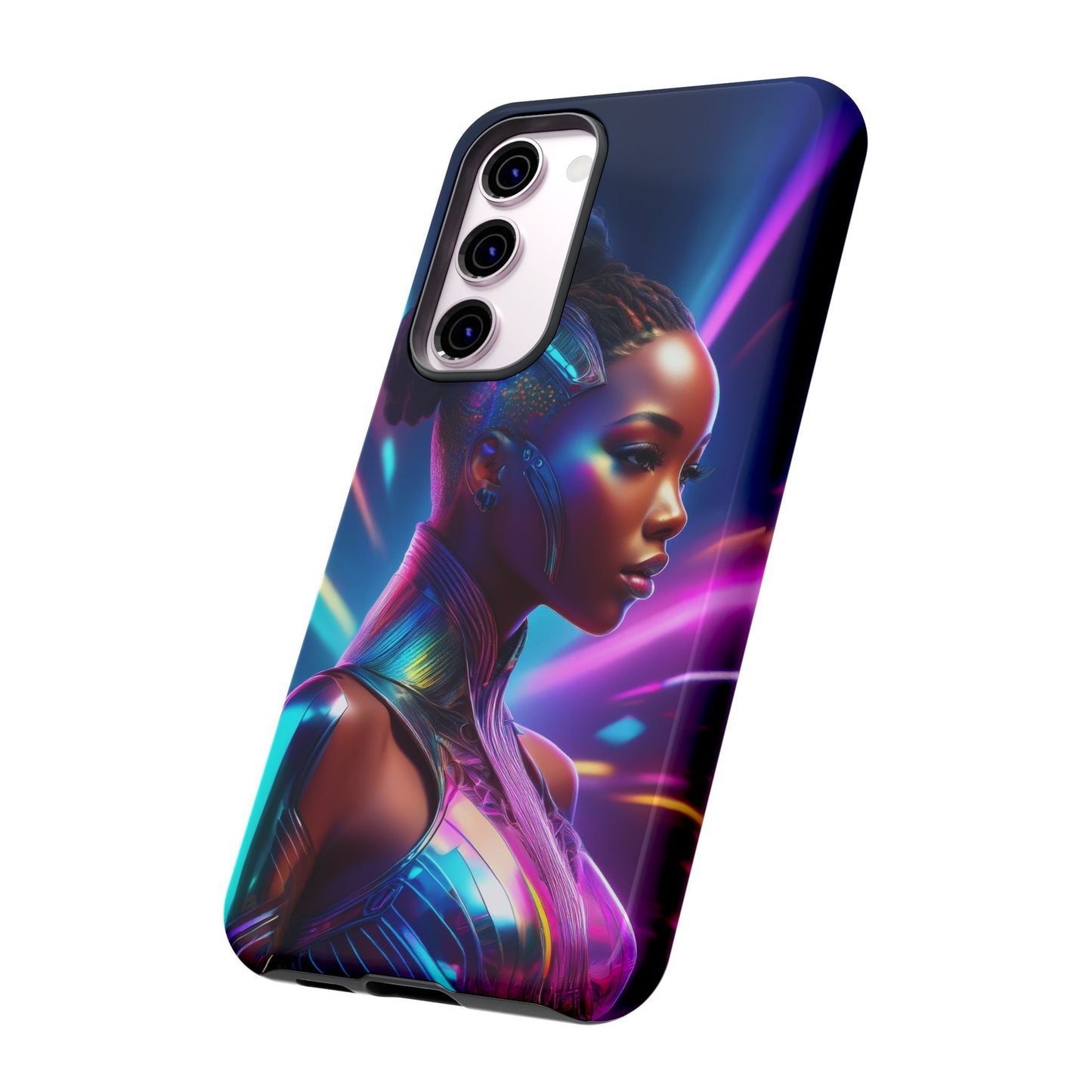 Futuristic Cyberpunk Female Cell Phone Case 014