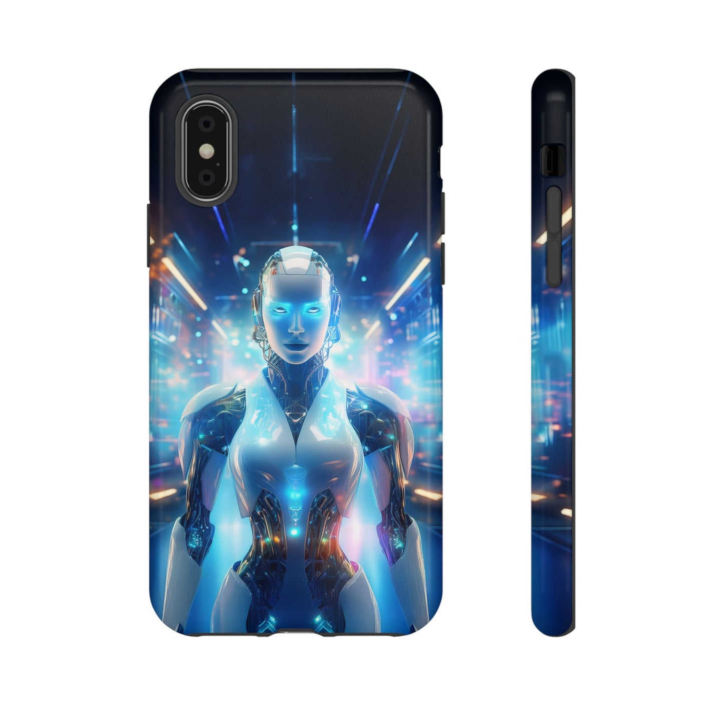 Futuristic Human Android Hybrid Cell Phone Case 012