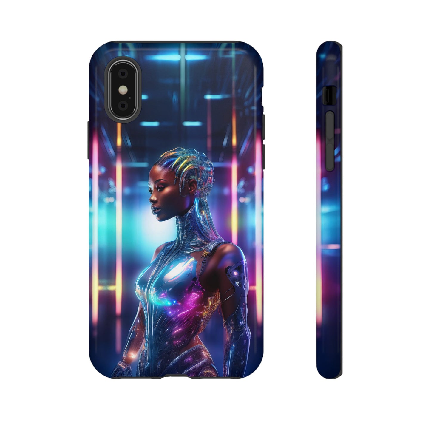 Futuristic Human Android Hybrid Cell Phone Case 014