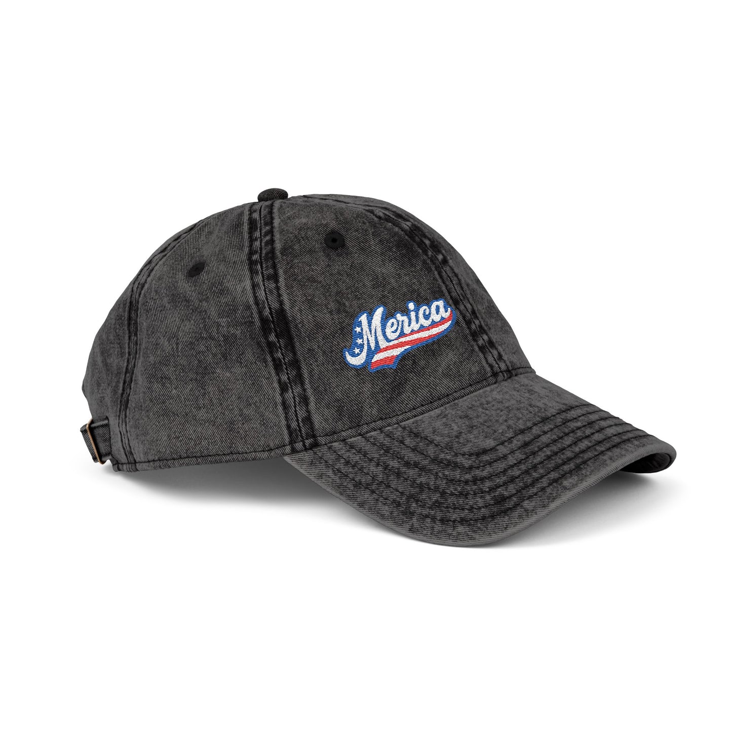 MERICA Vintage Hat – Patriotic Embroidered Hat for Bold American Style