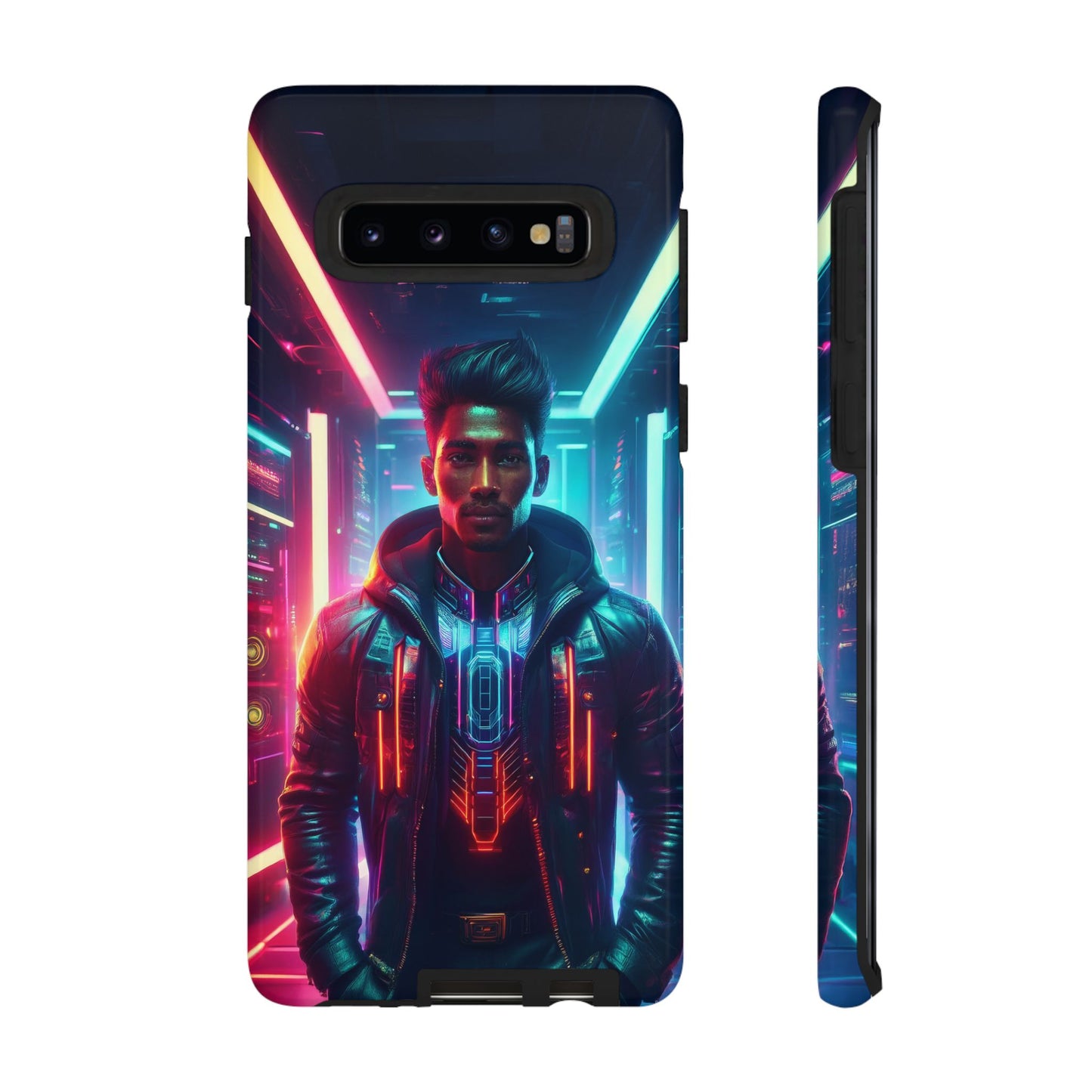 Futuristic Cyberpunk Male Cell Phone Case 001