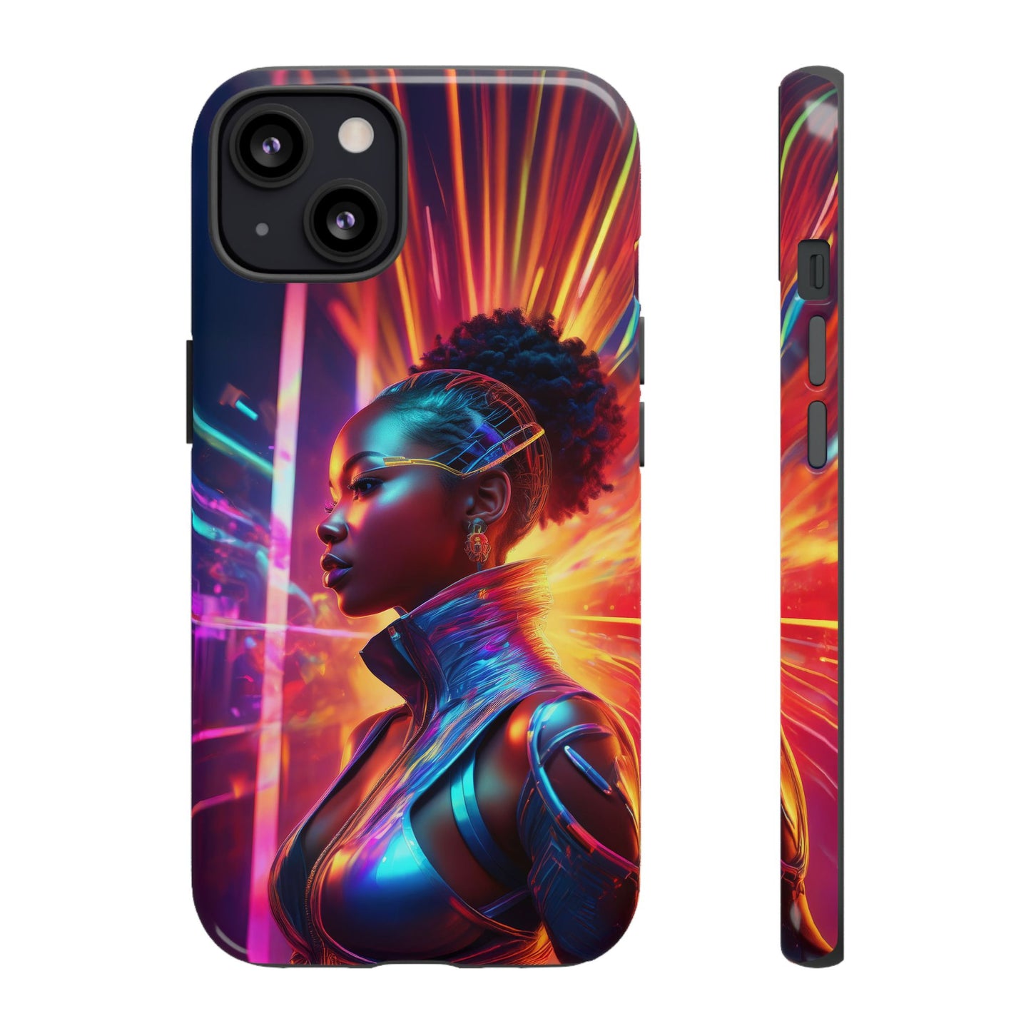 Futuristic Cyberpunk Female Cell Phone Case 001