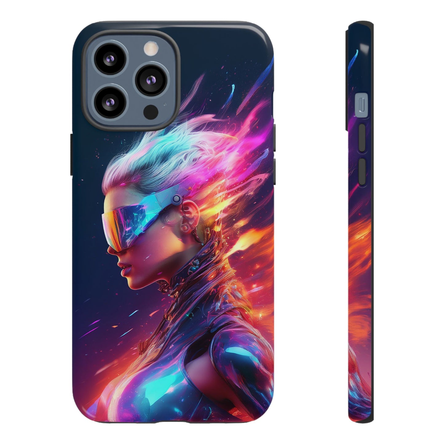 Futuristic Cyberpunk Female Cell Phone Case 025