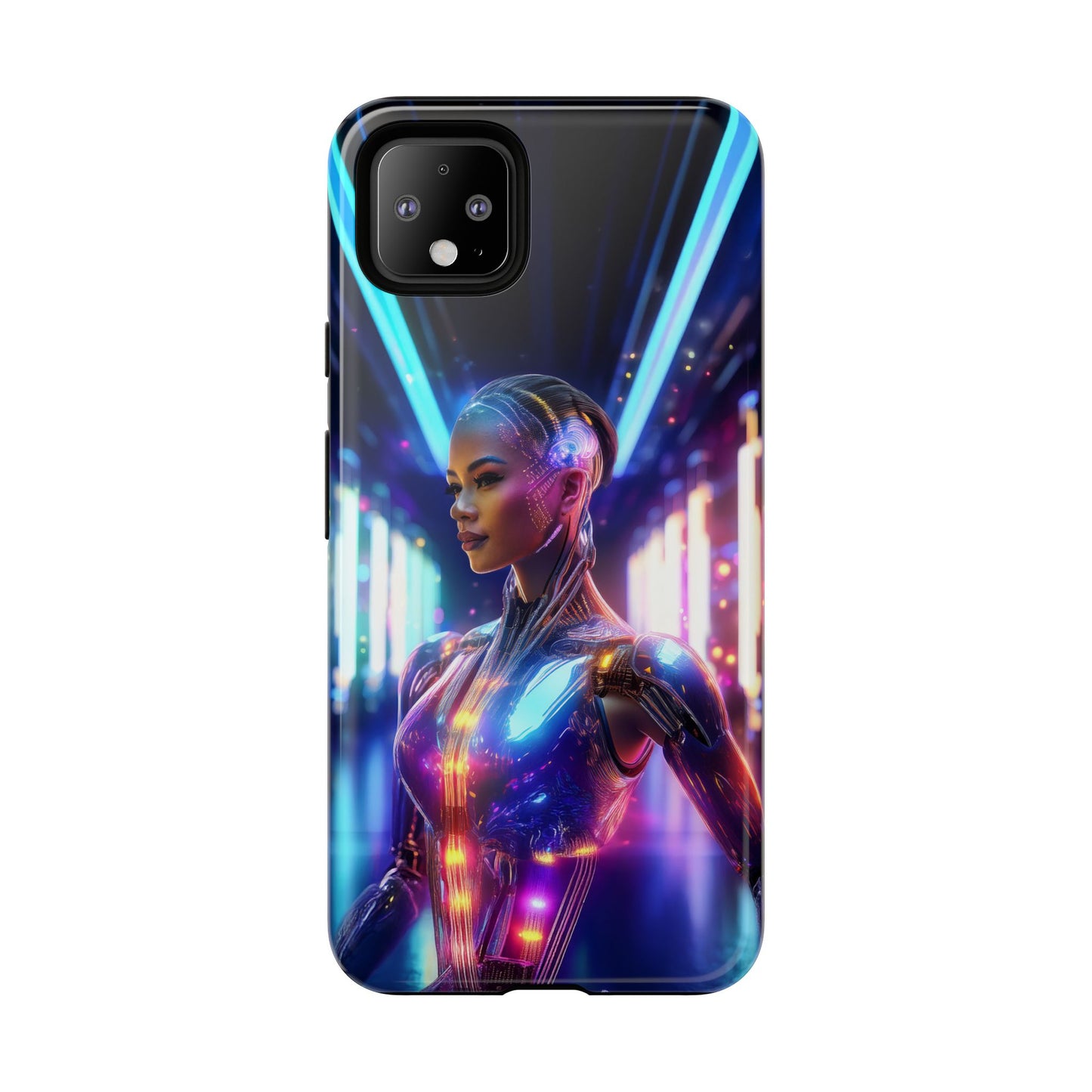 Futuristic Human Android Hybrid Cell Phone Case 010