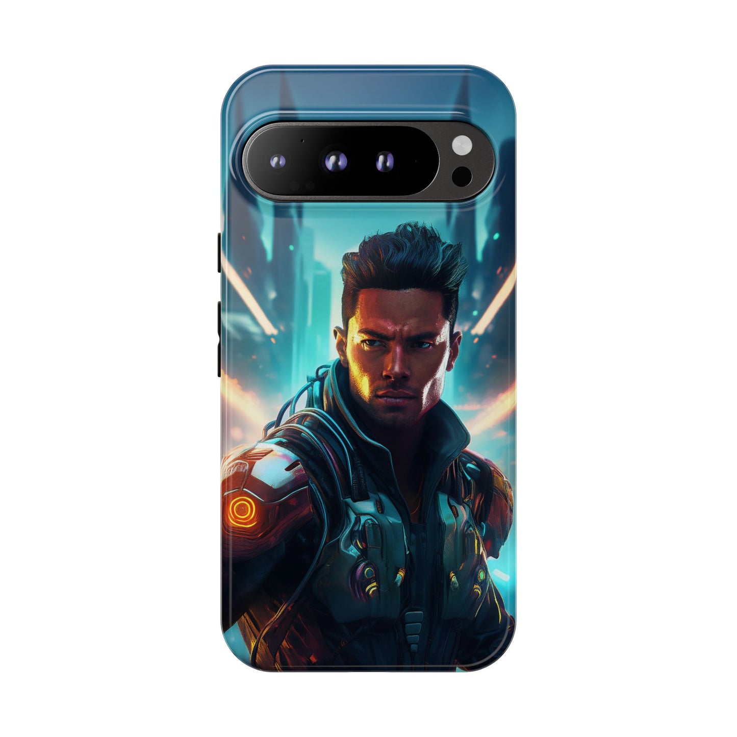 Futuristic Cyberpunk Male Cell Phone Case 015