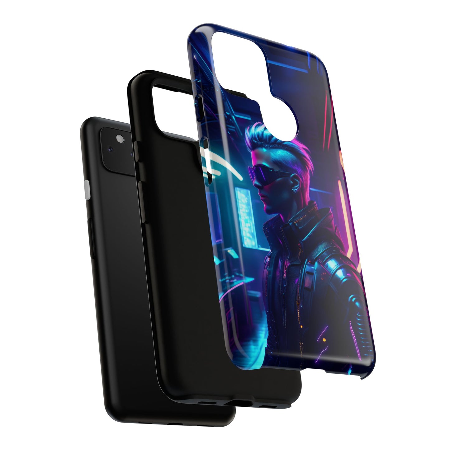 Futuristic Cyberpunk Male Cell Phone Case 002