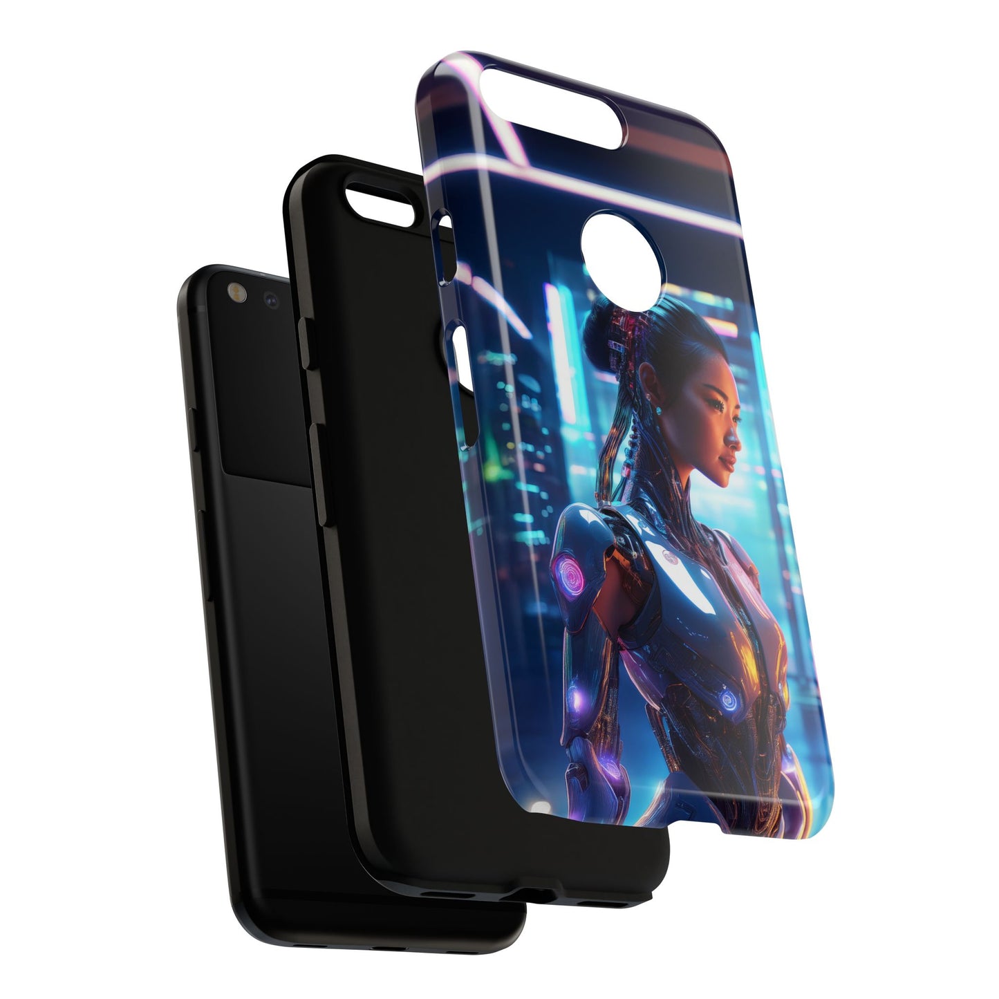 Futuristic Human Android Hybrid Cell Phone Case 013