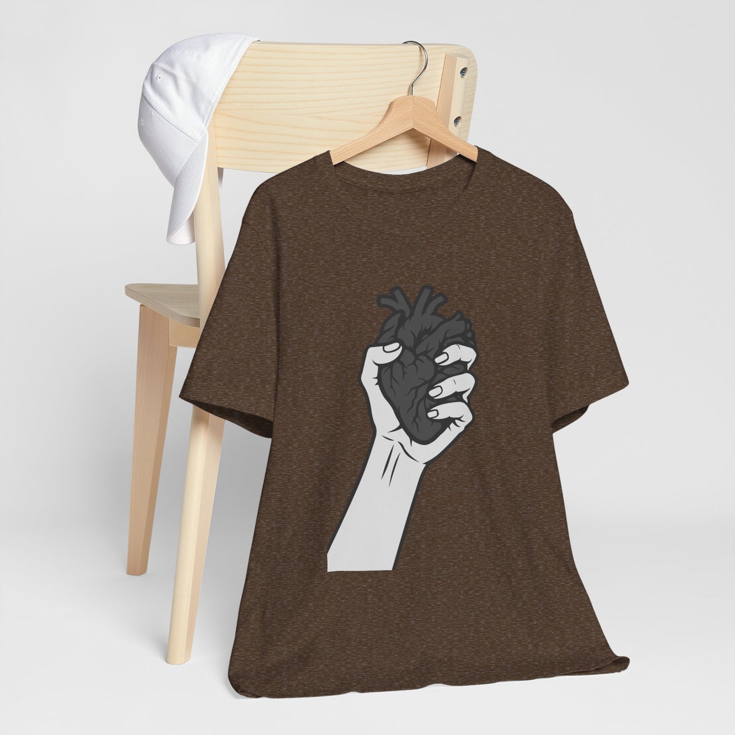 Broken Heart Graphic Tee Dark Theme – Emotional Vector Design for the Heartbroken and Strong