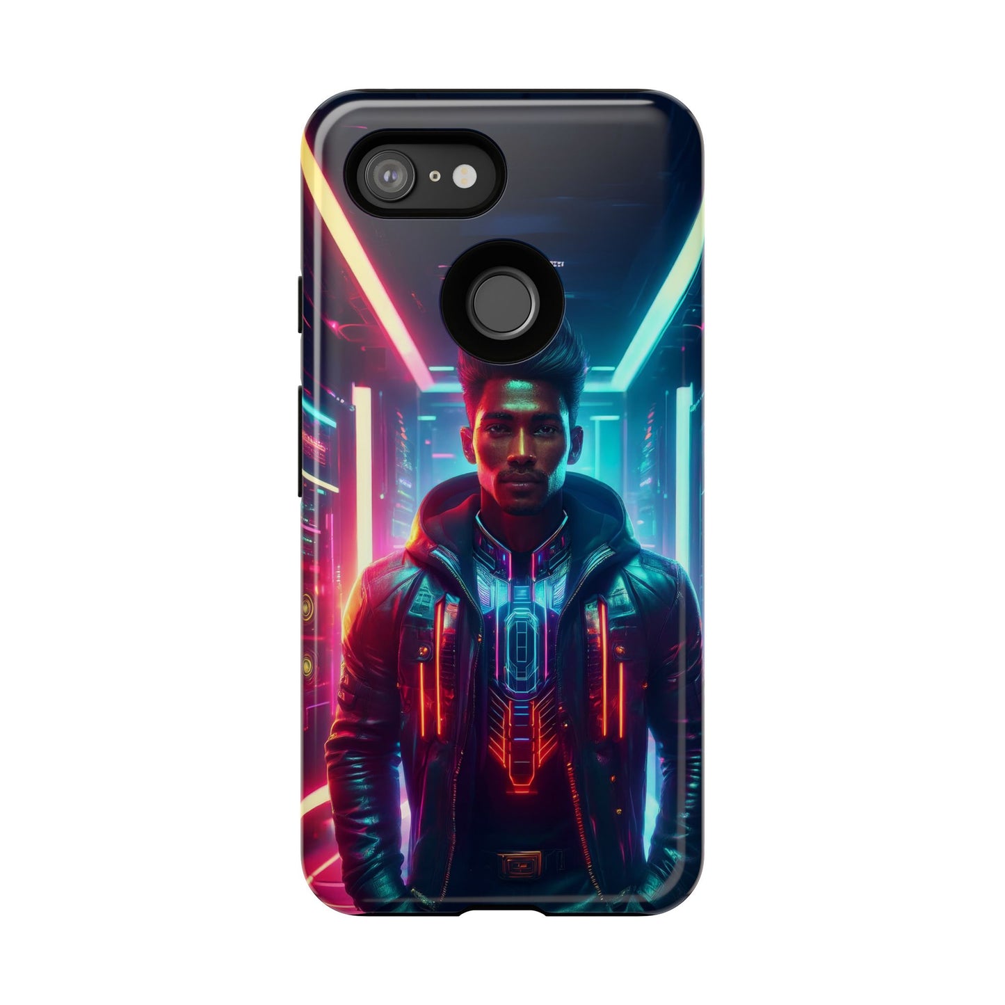 Futuristic Cyberpunk Male Cell Phone Case 001