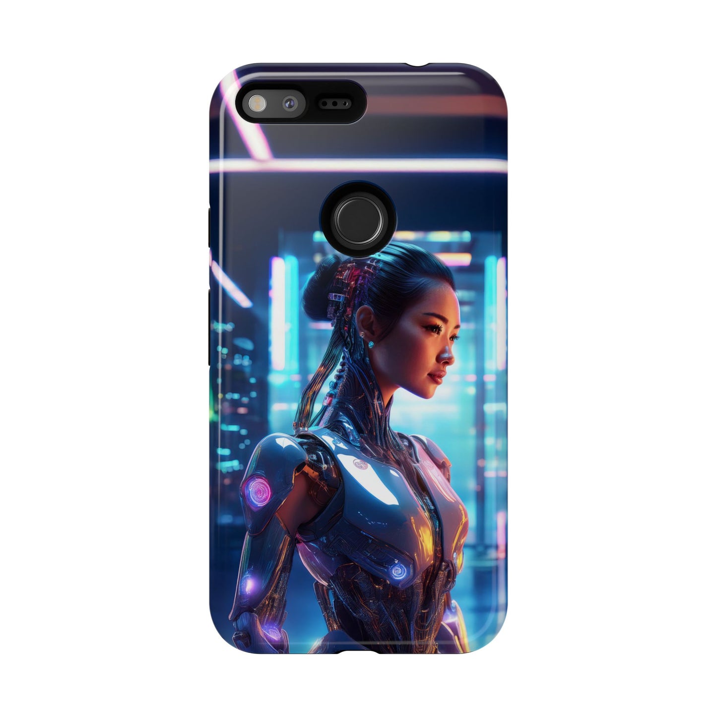 Futuristic Human Android Hybrid Cell Phone Case 013