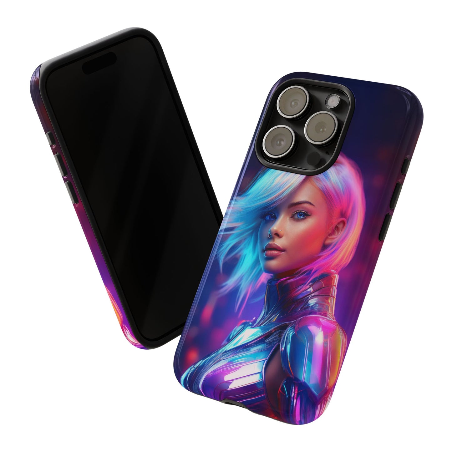 Futuristic Cyberpunk Female Cell Phone Case 028