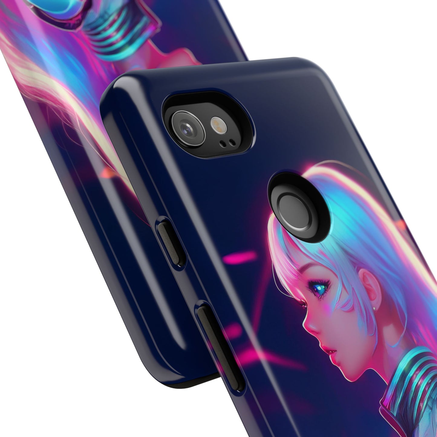 Futuristic Cyberpunk Female Cell Phone Case 009