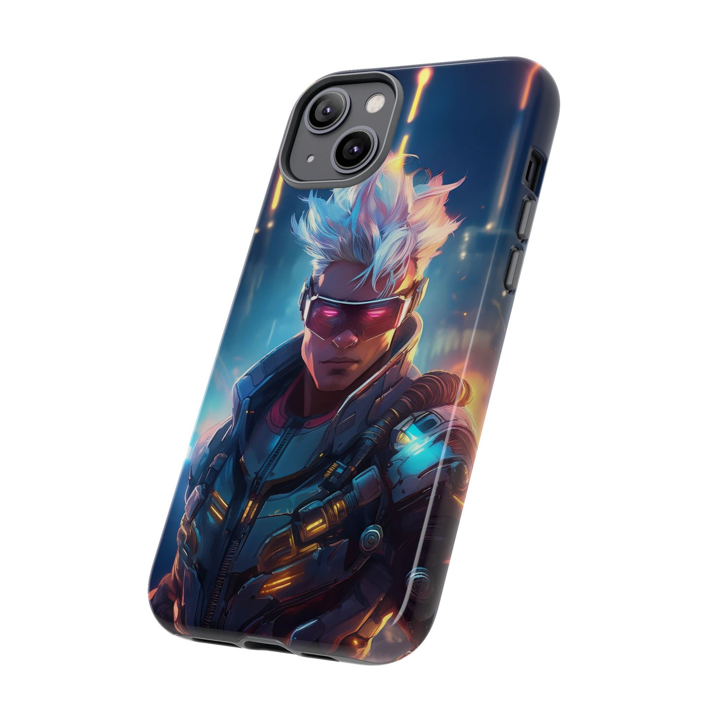 Futuristic Cyberpunk Male Cell Phone Case 018