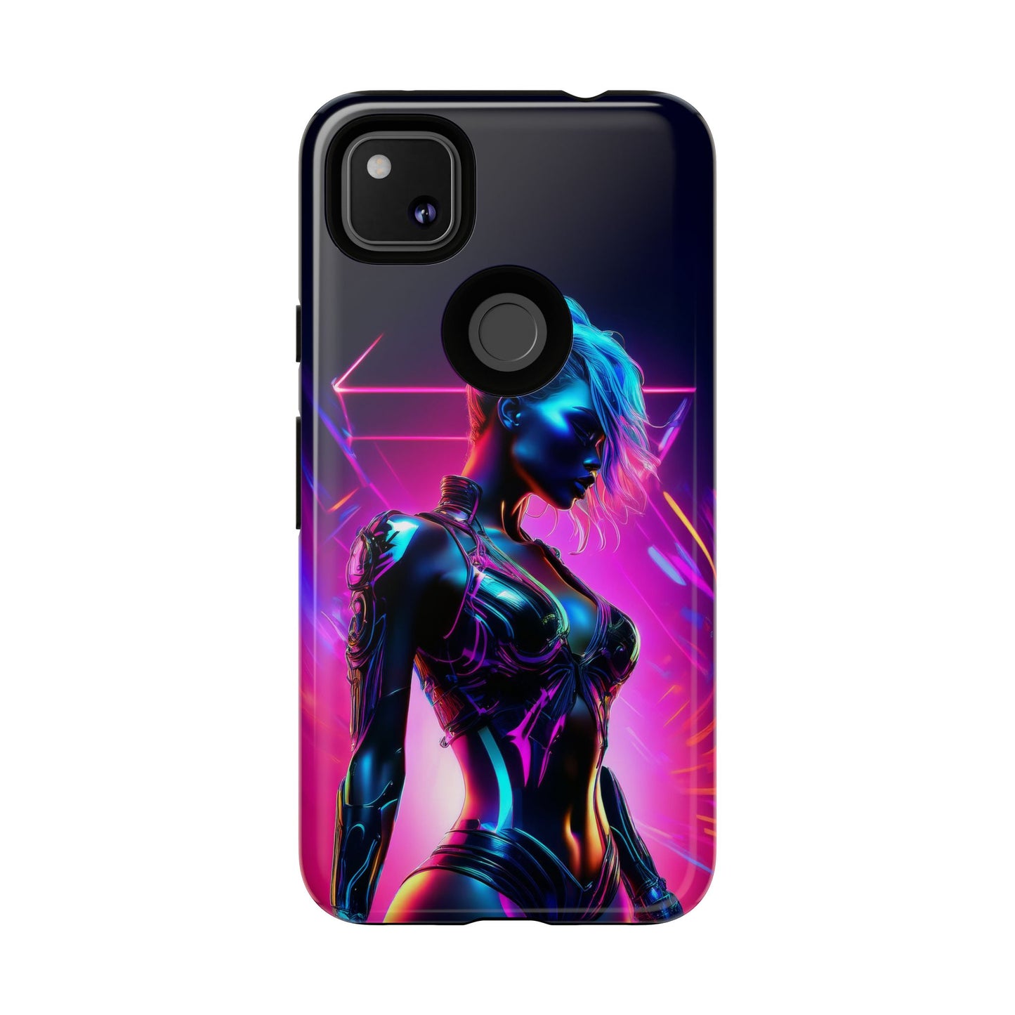 Futuristic Cyberpunk Female Cell Phone Case 017