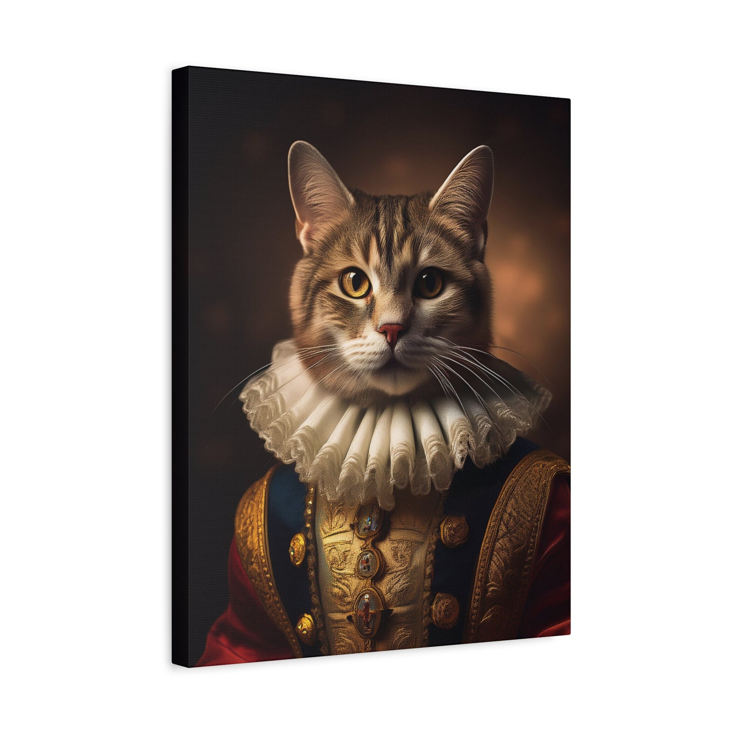 His Royal Feline Highness: The Duke of Purrington Canvas Art | Stretched Matte Wall Decor