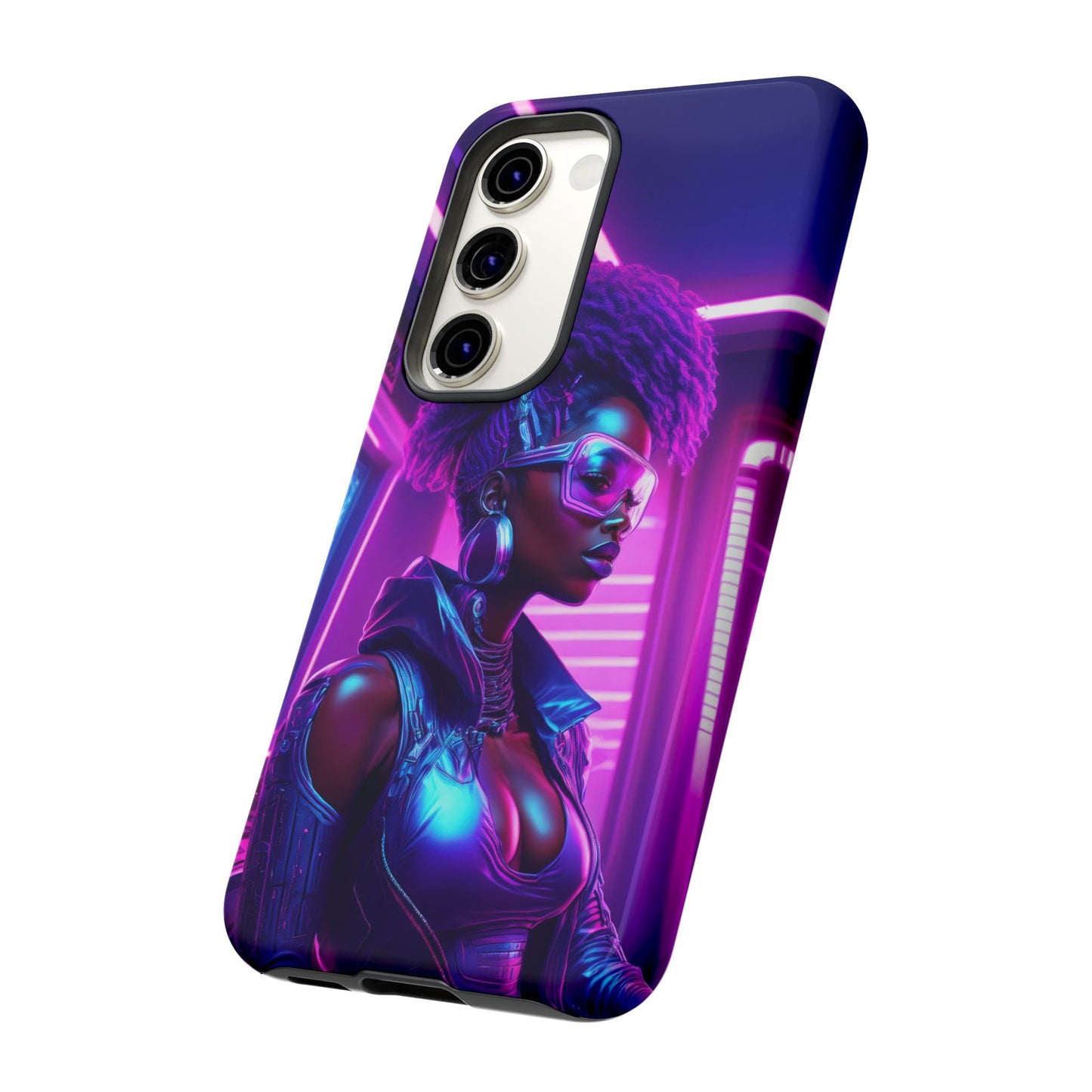 Futuristic Cyberpunk Female Cell Phone Case 004