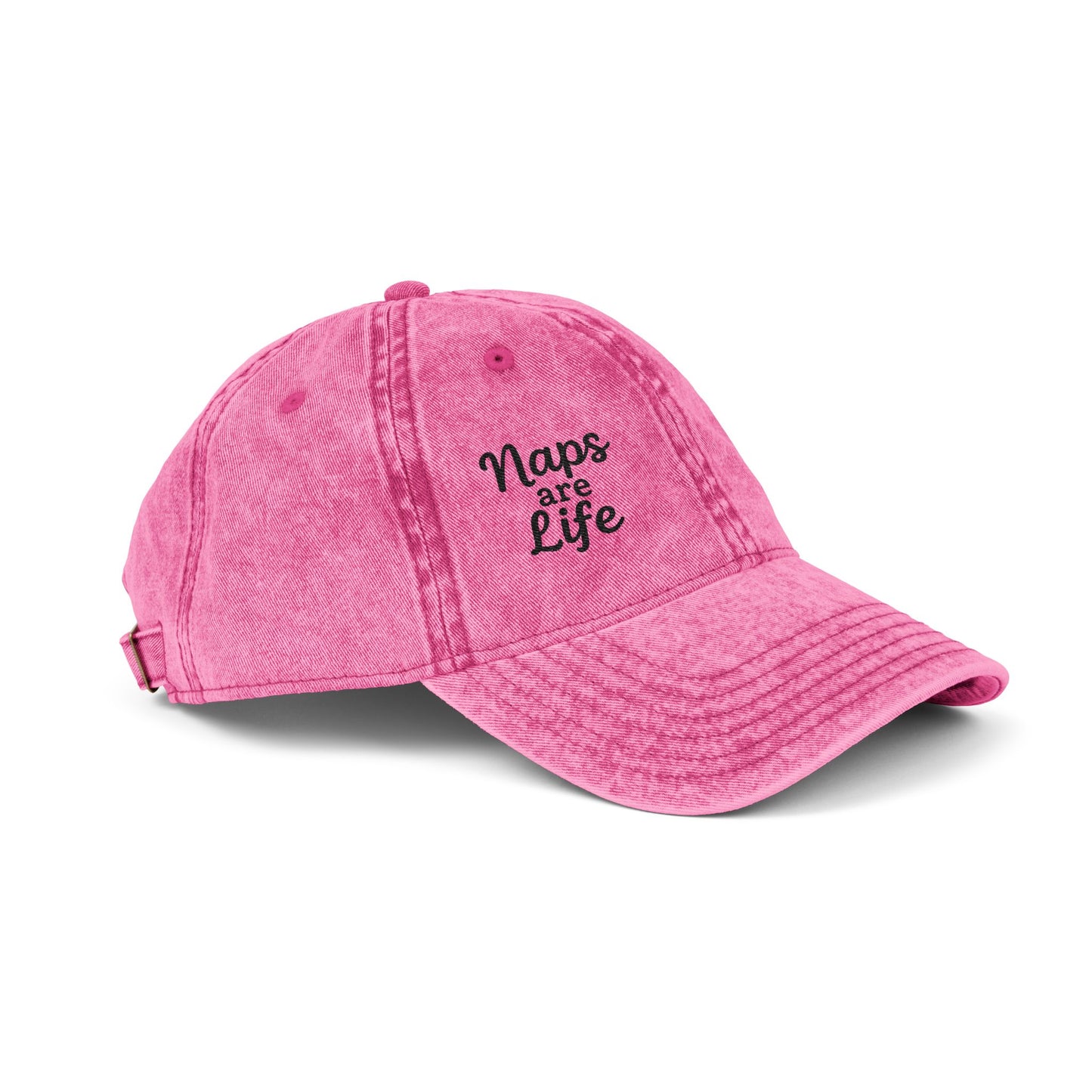 Naps Are Life Vintage Hat – Embroidered Funny Sleep Hat for Lazy Legends