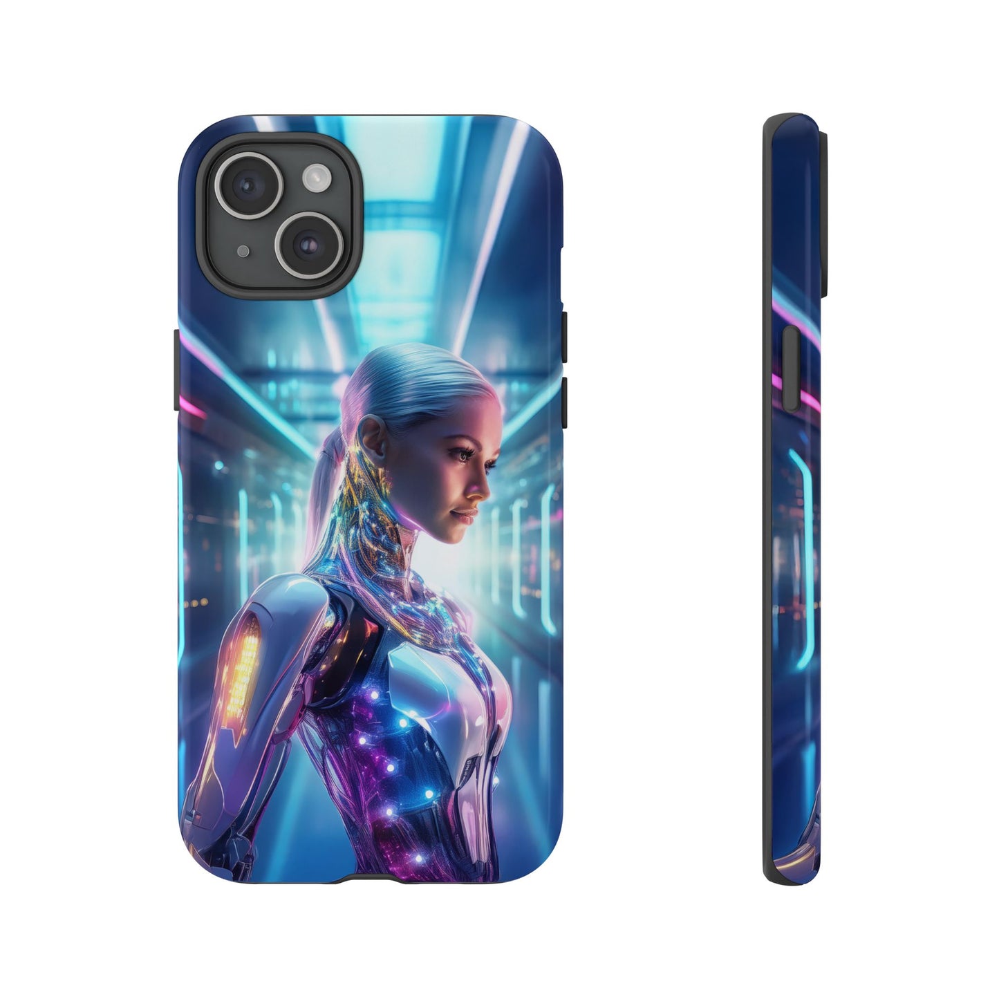 Futuristic Human Android Hybrid Cell Phone Case 015