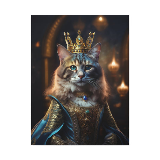 Her Royal Meowjesty Canvas Art | Stretched Matte Wall Decor 001