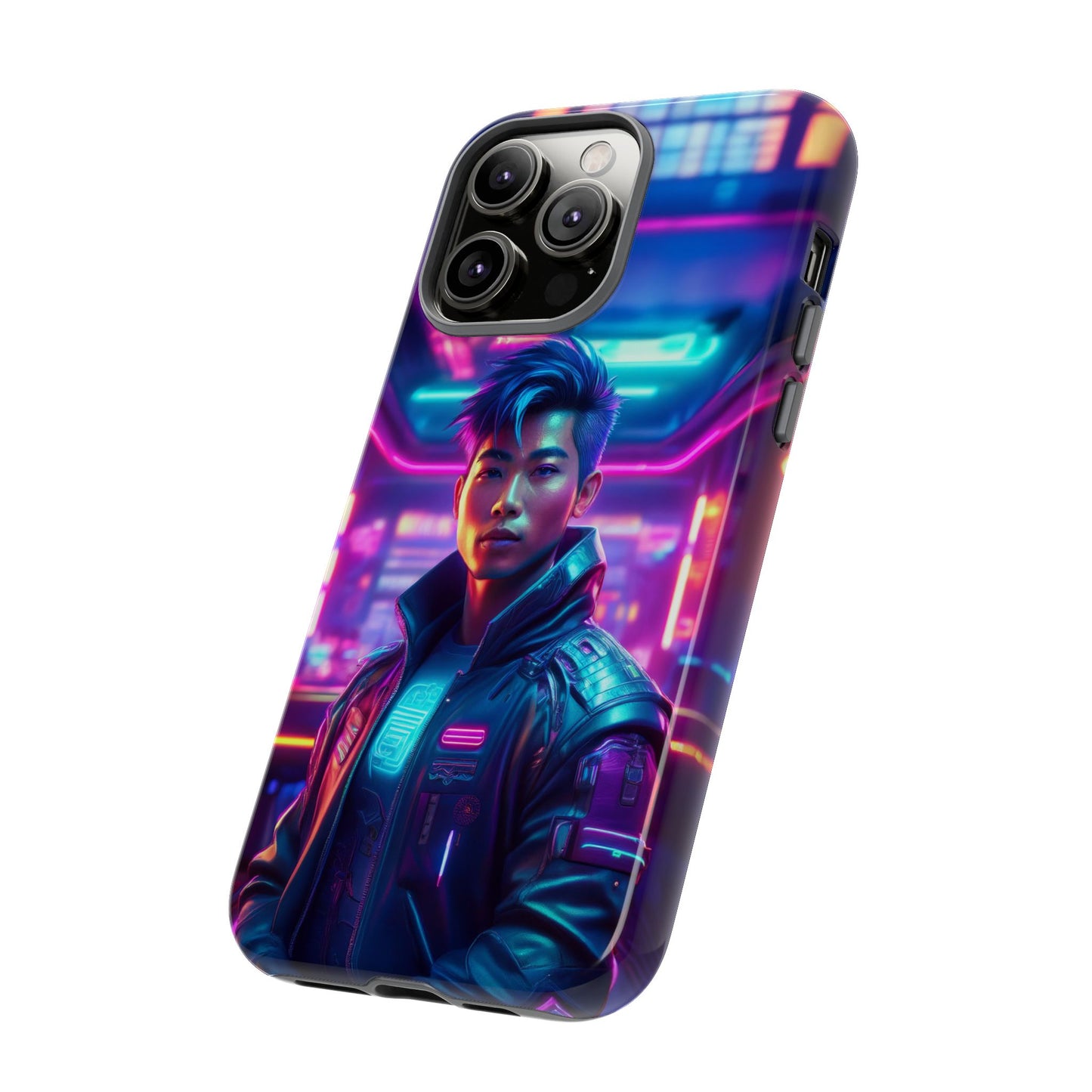 Futuristic Cyberpunk Male Cell Phone Case 012