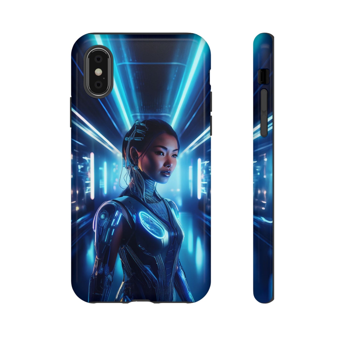 Futuristic Human Android Hybrid Cell Phone Case 004