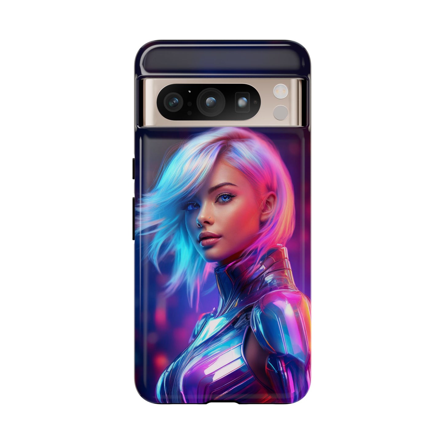 Futuristic Cyberpunk Female Cell Phone Case 028