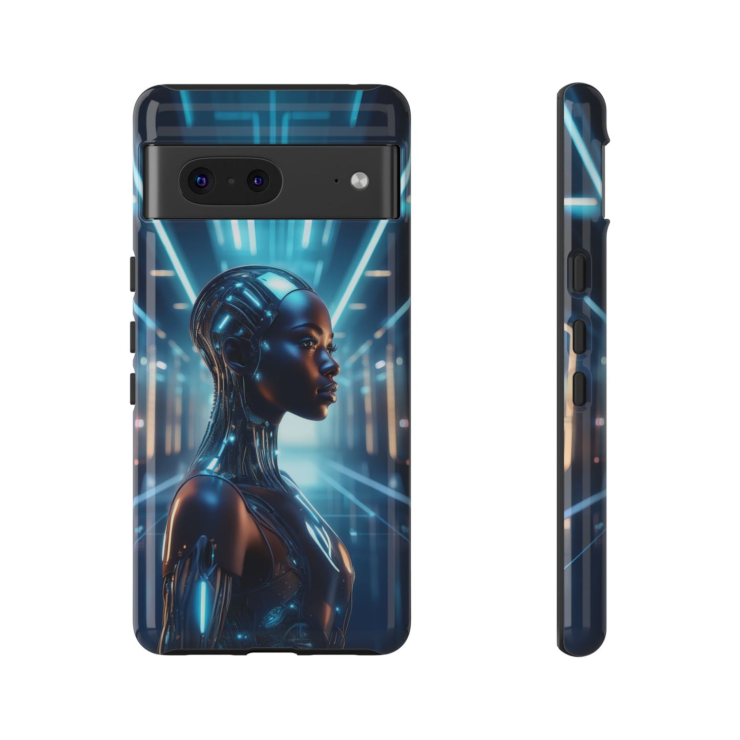 Futuristic Human Android Hybrid Cell Phone Case 003