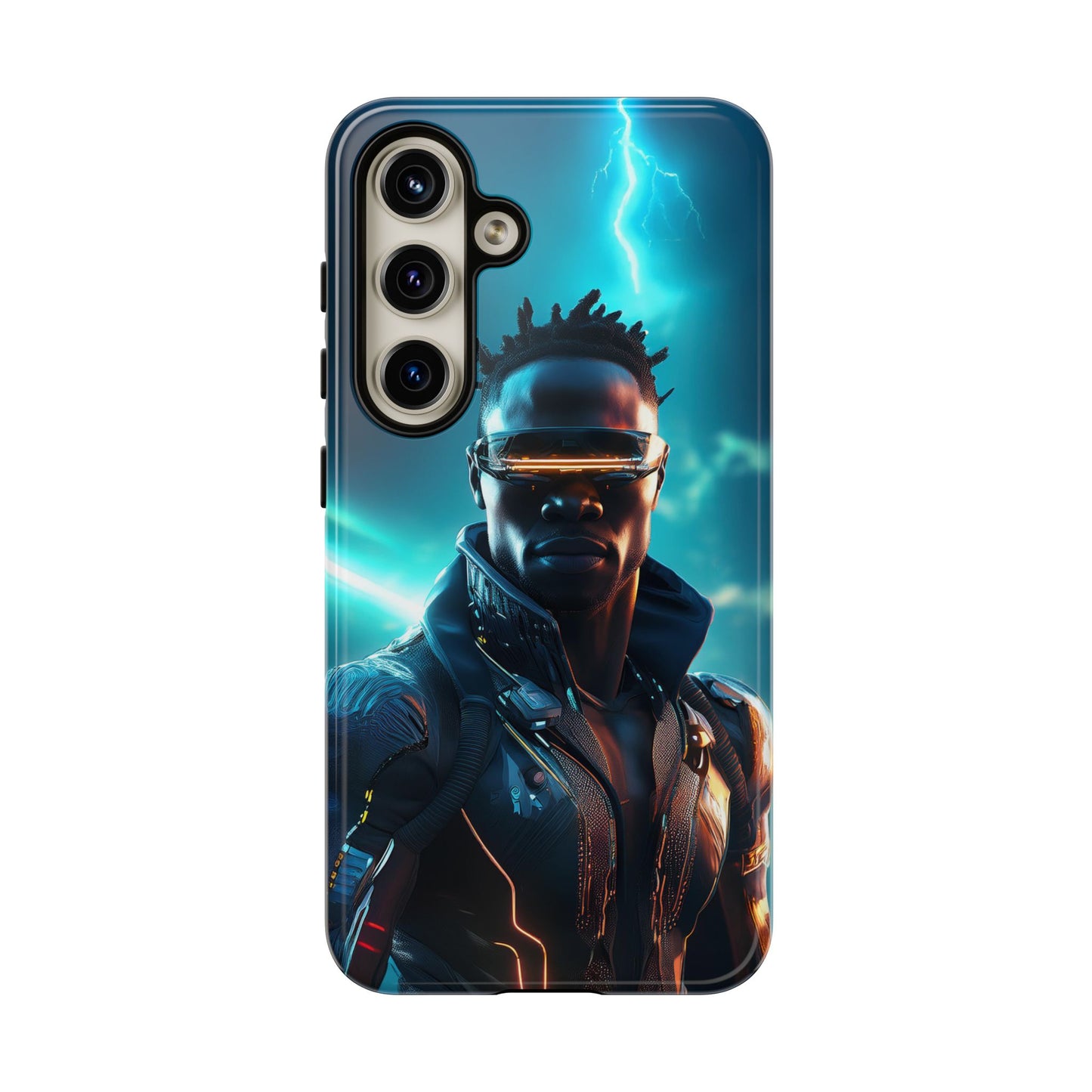 Futuristic Cyberpunk Male Cell Phone Case 014