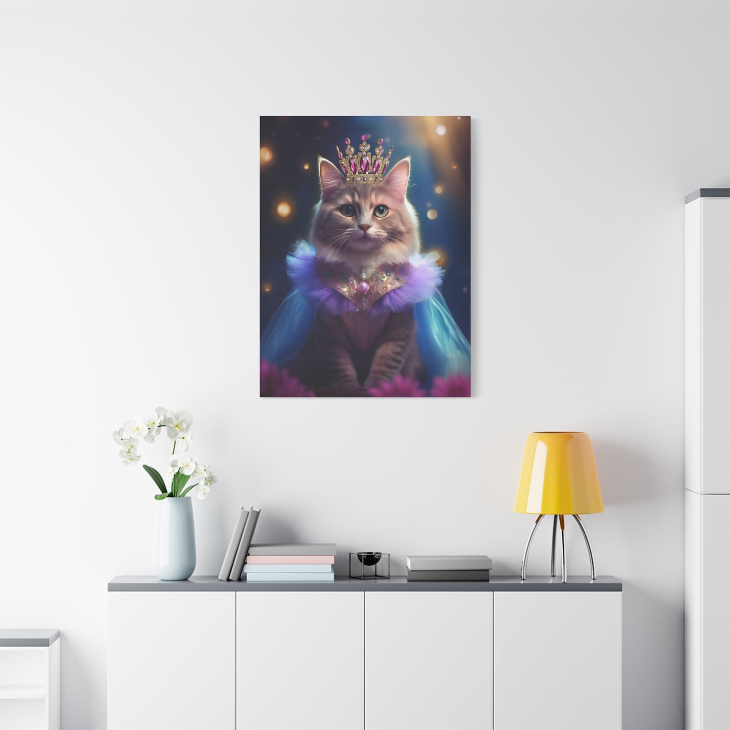 Meowgical Fairy Purrincess Canvas Art | Stretched Matte Wall Decor 003