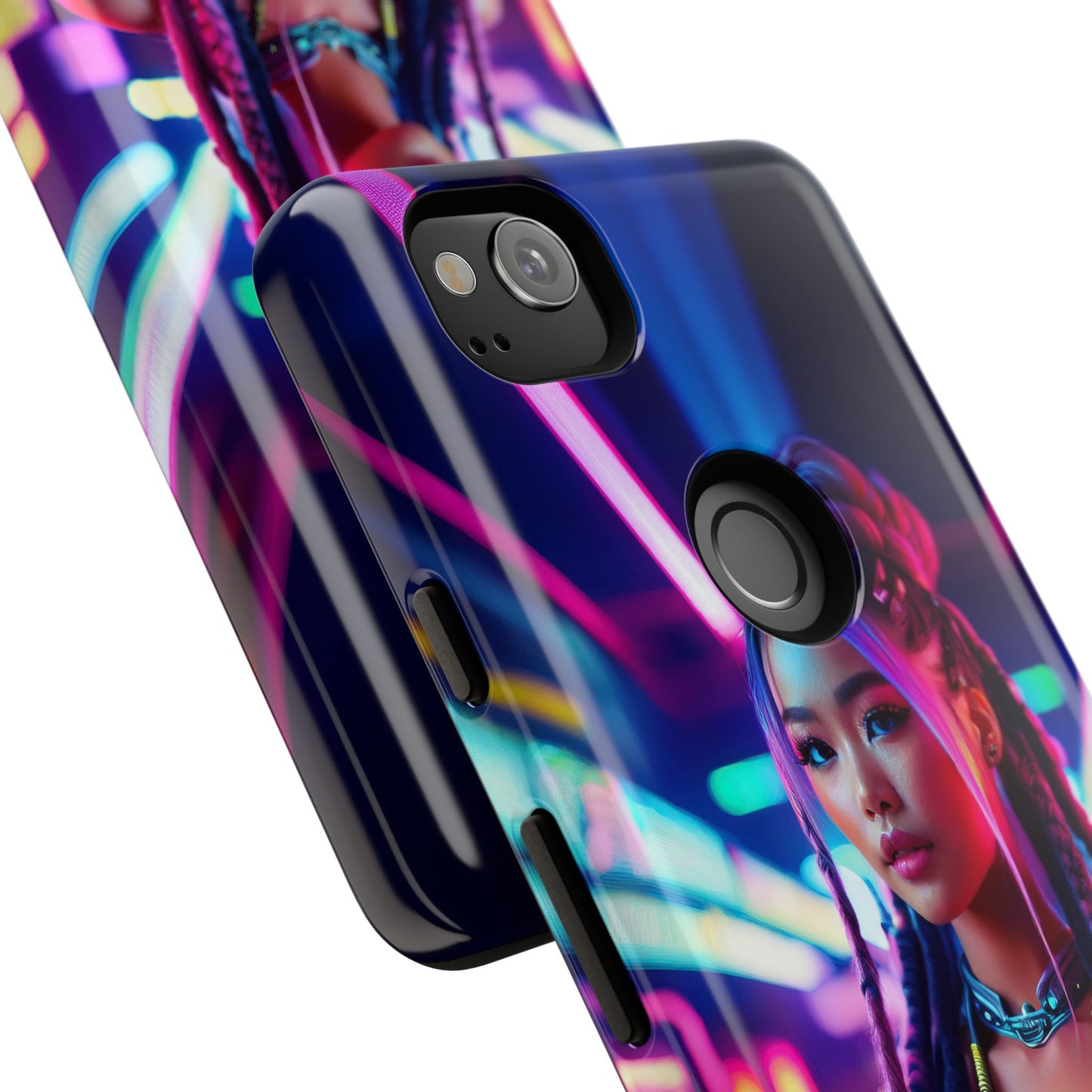 Futuristic Cyberpunk Female Cell Phone Case 008