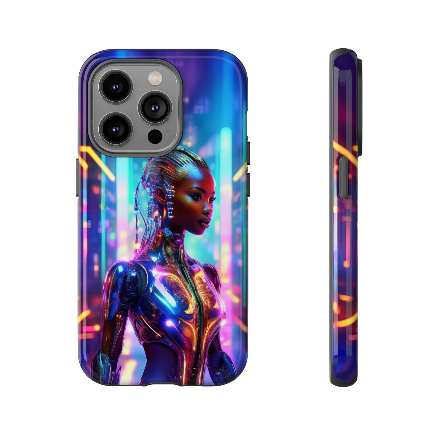 Futuristic Human Android Hybrid Cell Phone Case 018