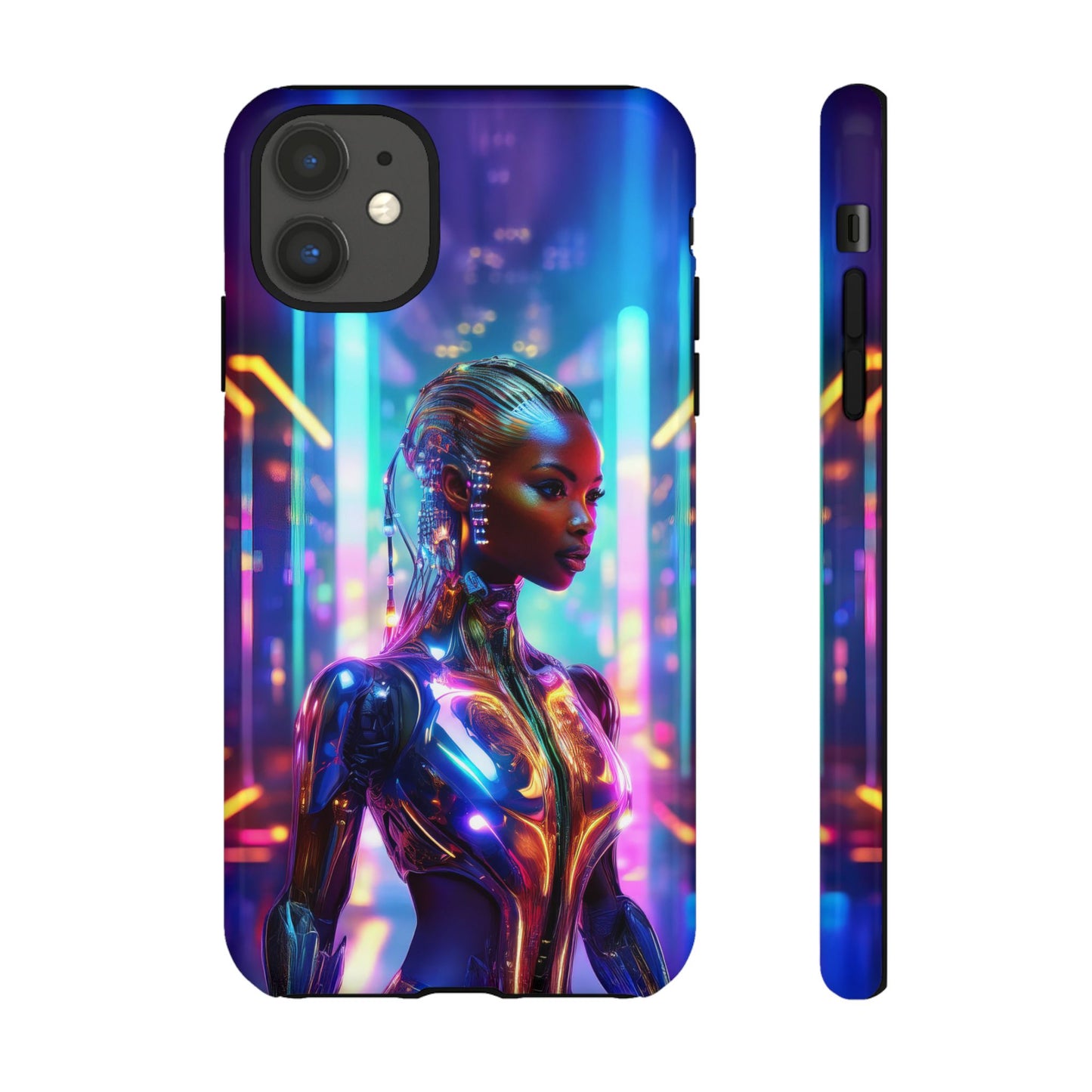 Futuristic Human Android Hybrid Cell Phone Case 018