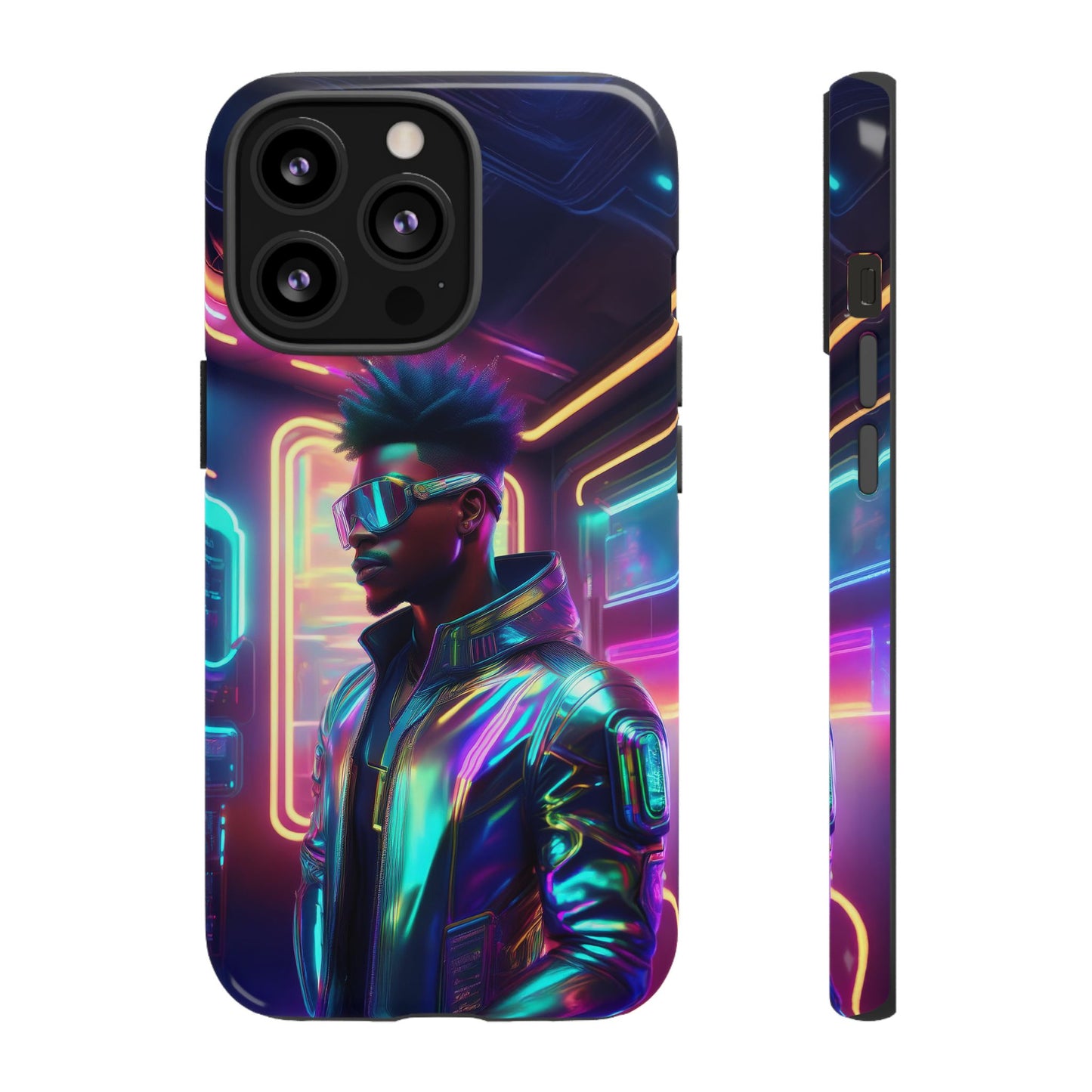 Futuristic Cyberpunk Male Cell Phone Case 004