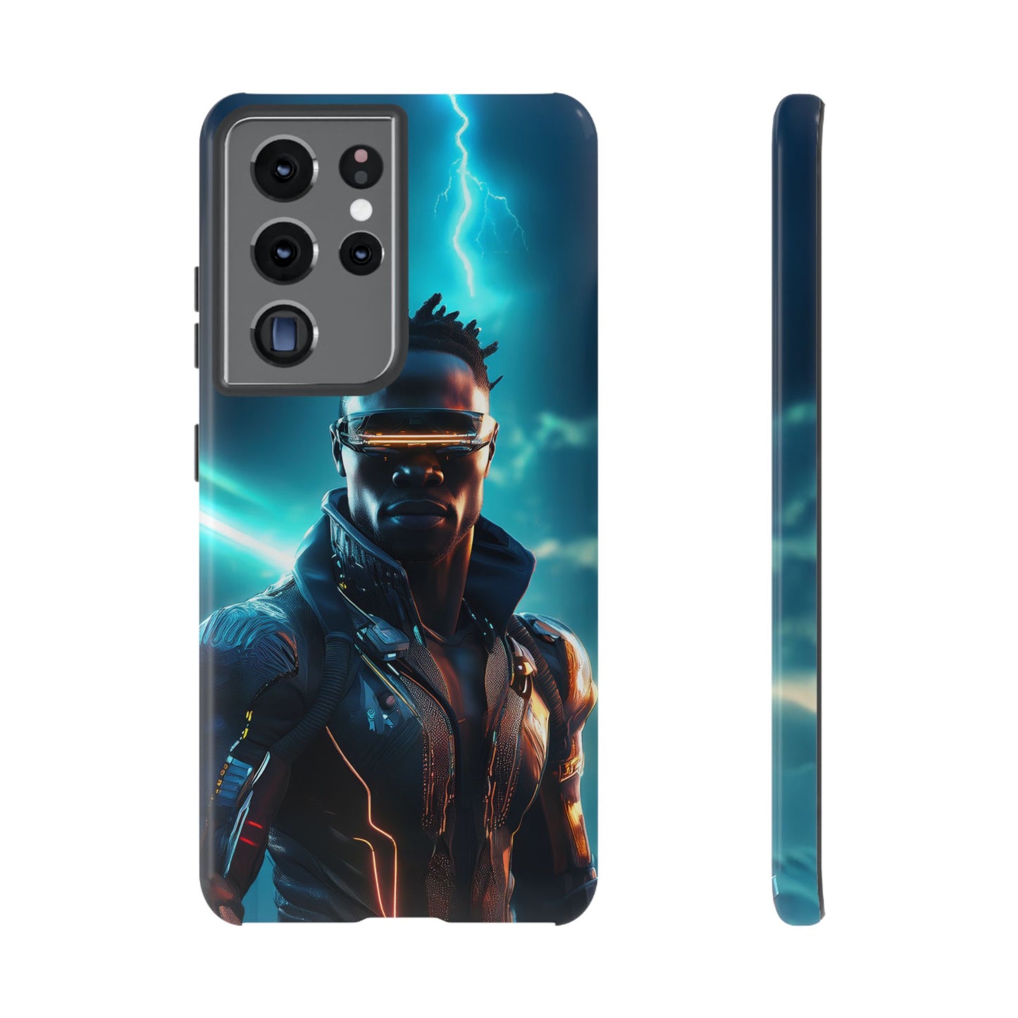 Futuristic Cyberpunk Male Cell Phone Case 014