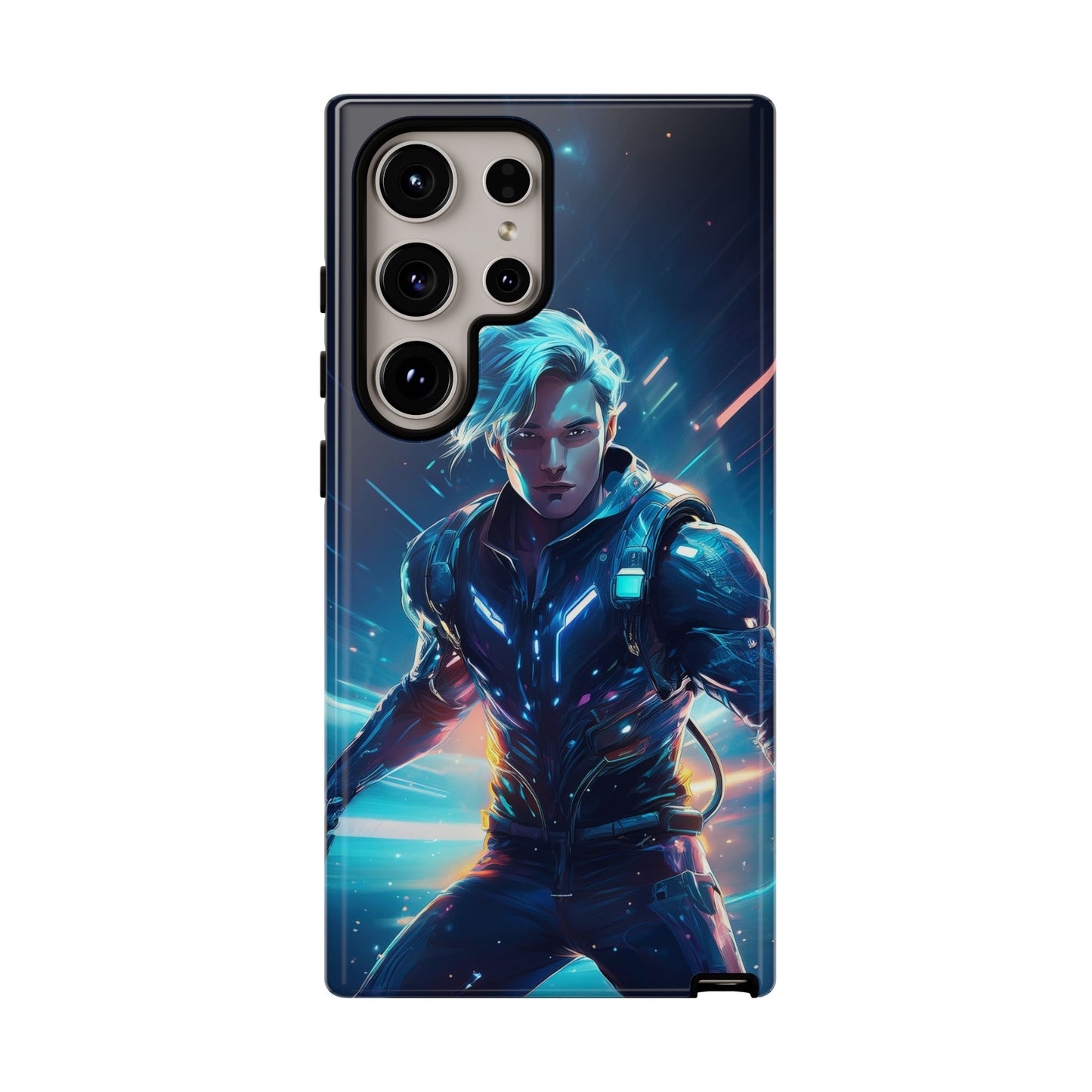 Futuristic Cyberpunk Male Cell Phone Case 024