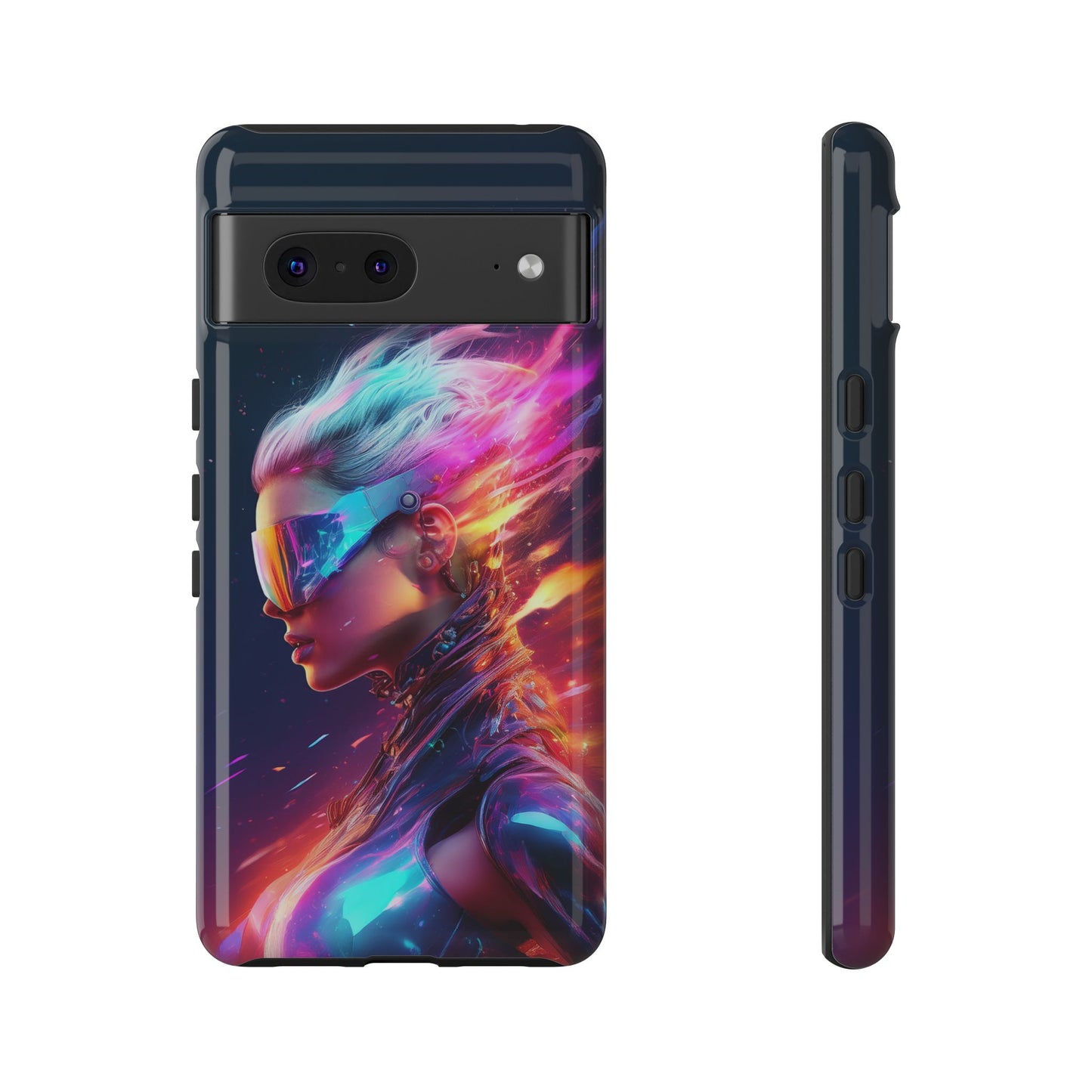 Futuristic Cyberpunk Female Cell Phone Case 025