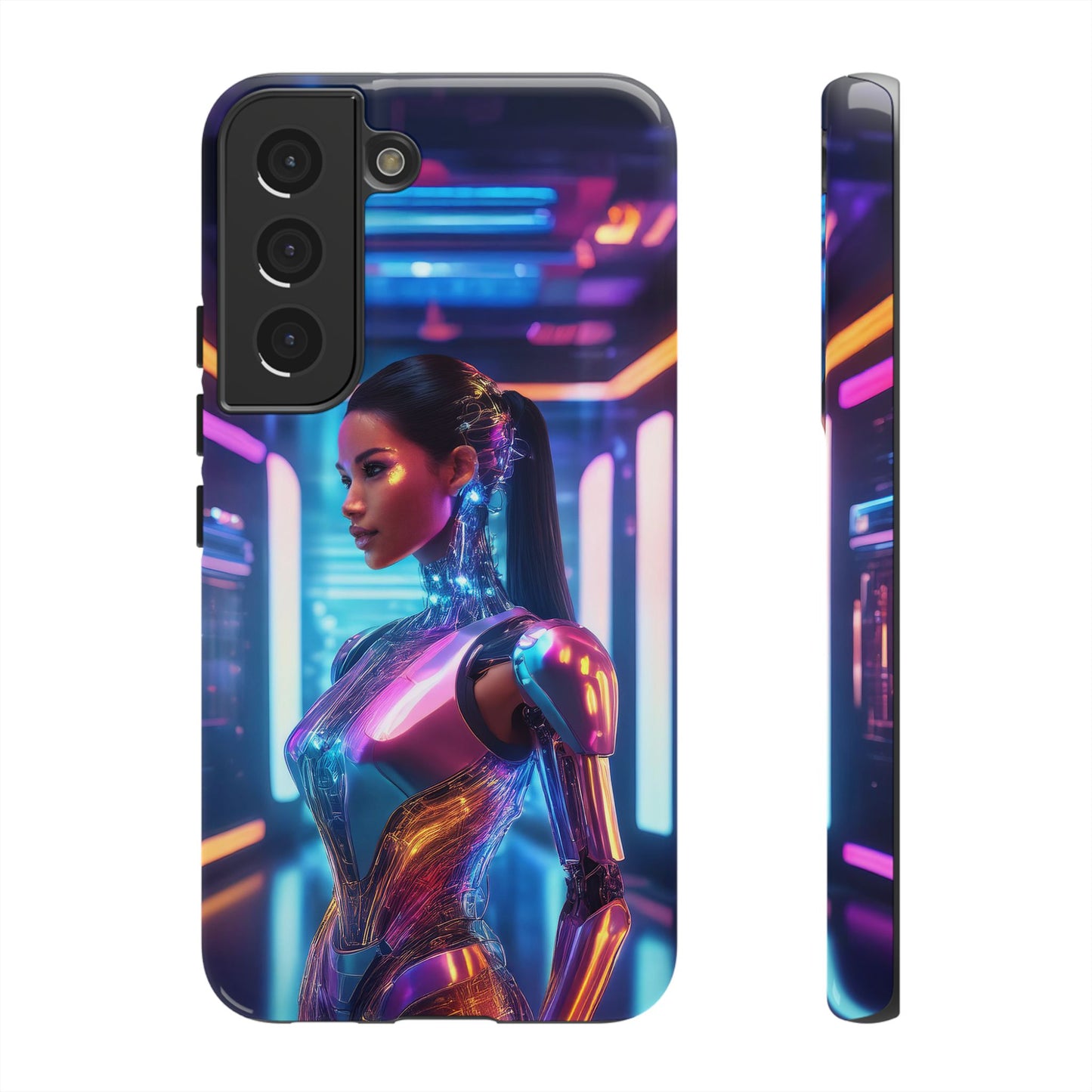 Futuristic Human Android Hybrid Cell Phone Case 016