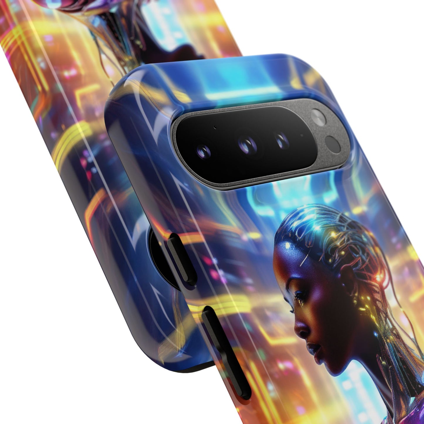 Futuristic Human Android Hybrid Cell Phone Case 011